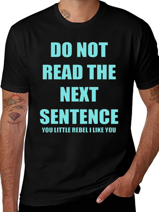 Camiseta Negra con Mensaje Irónico en Azul