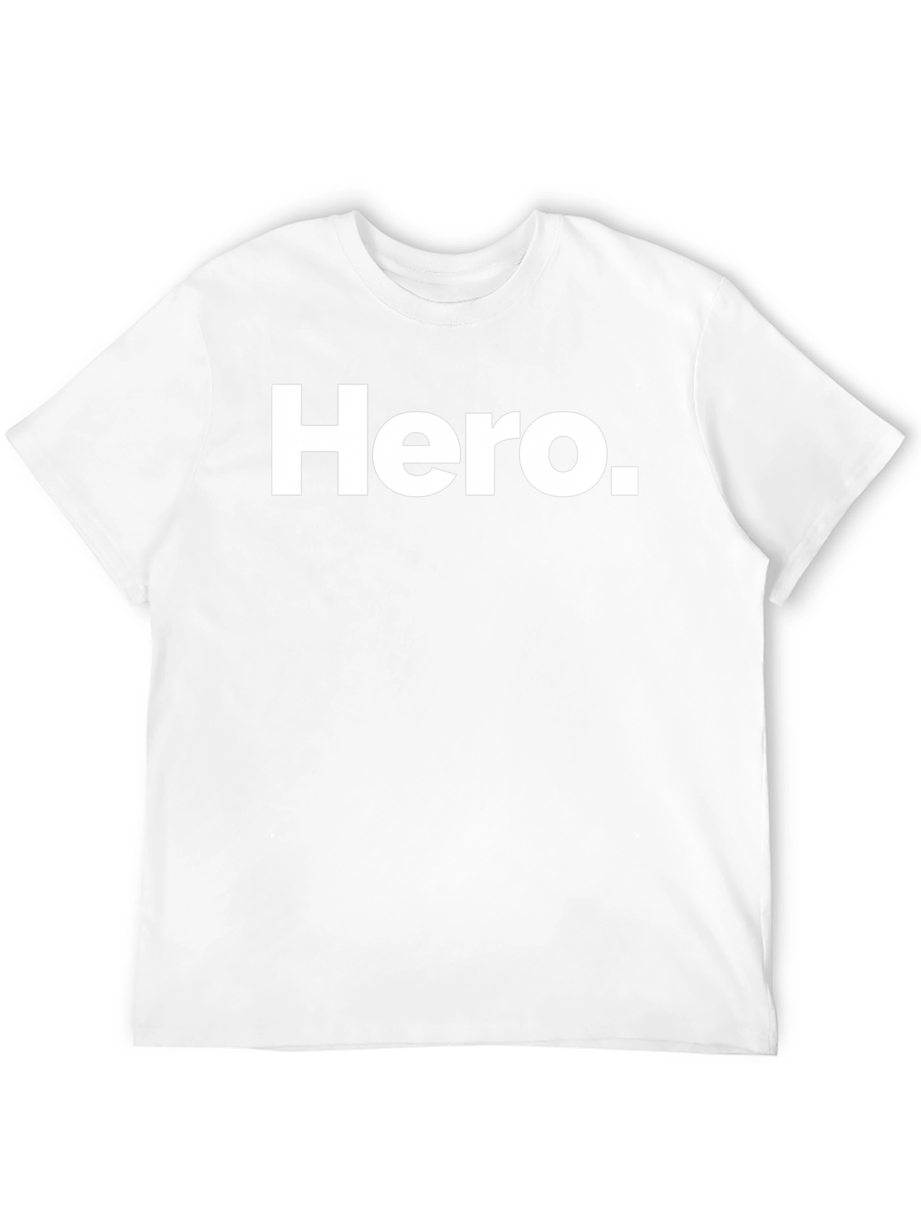 Camiseta Negra Hero para Hombre - Estilo Casual