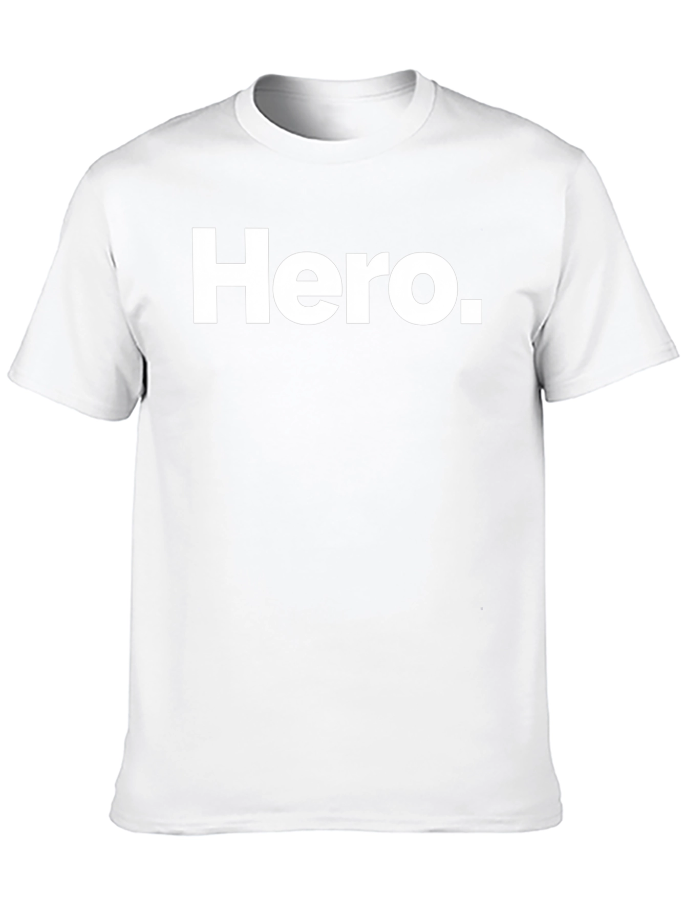 Camiseta Negra Hero para Hombre - Estilo Casual