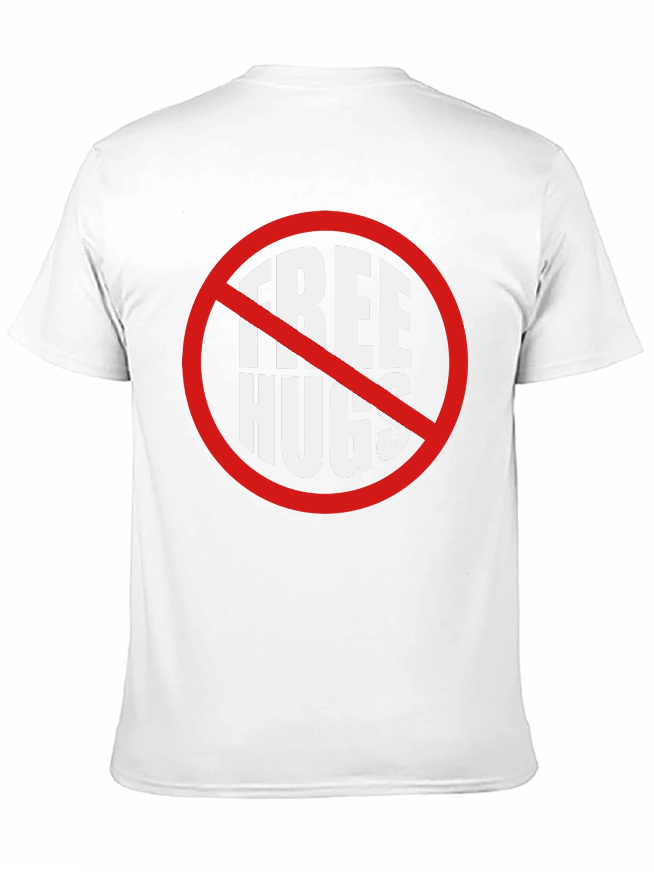 Camiseta Negra No Abrazos Gratis Divertida e Irónica