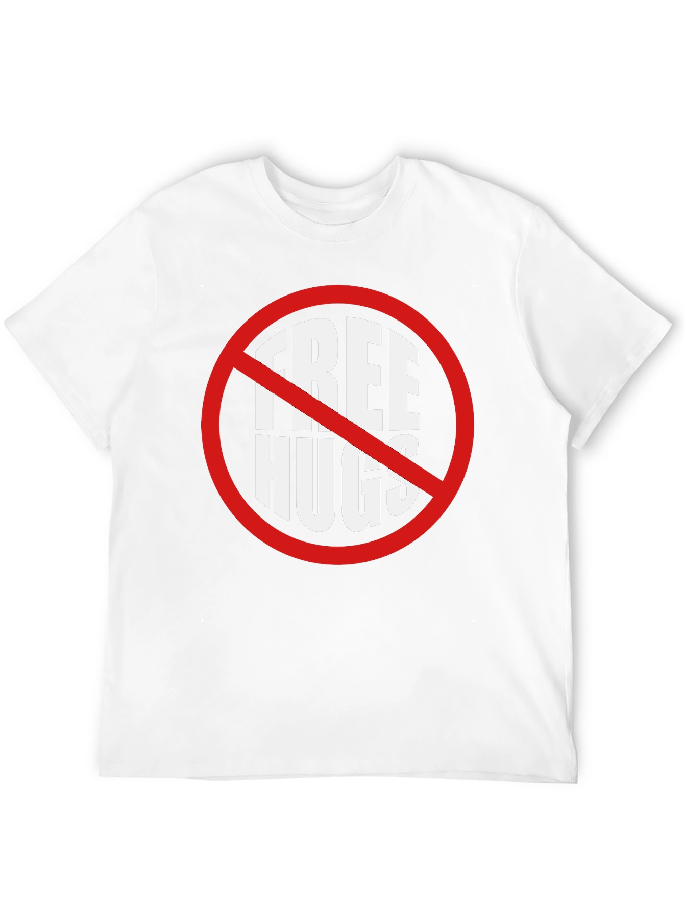 Camiseta Negra No Abrazos Gratis Divertida e Irónica