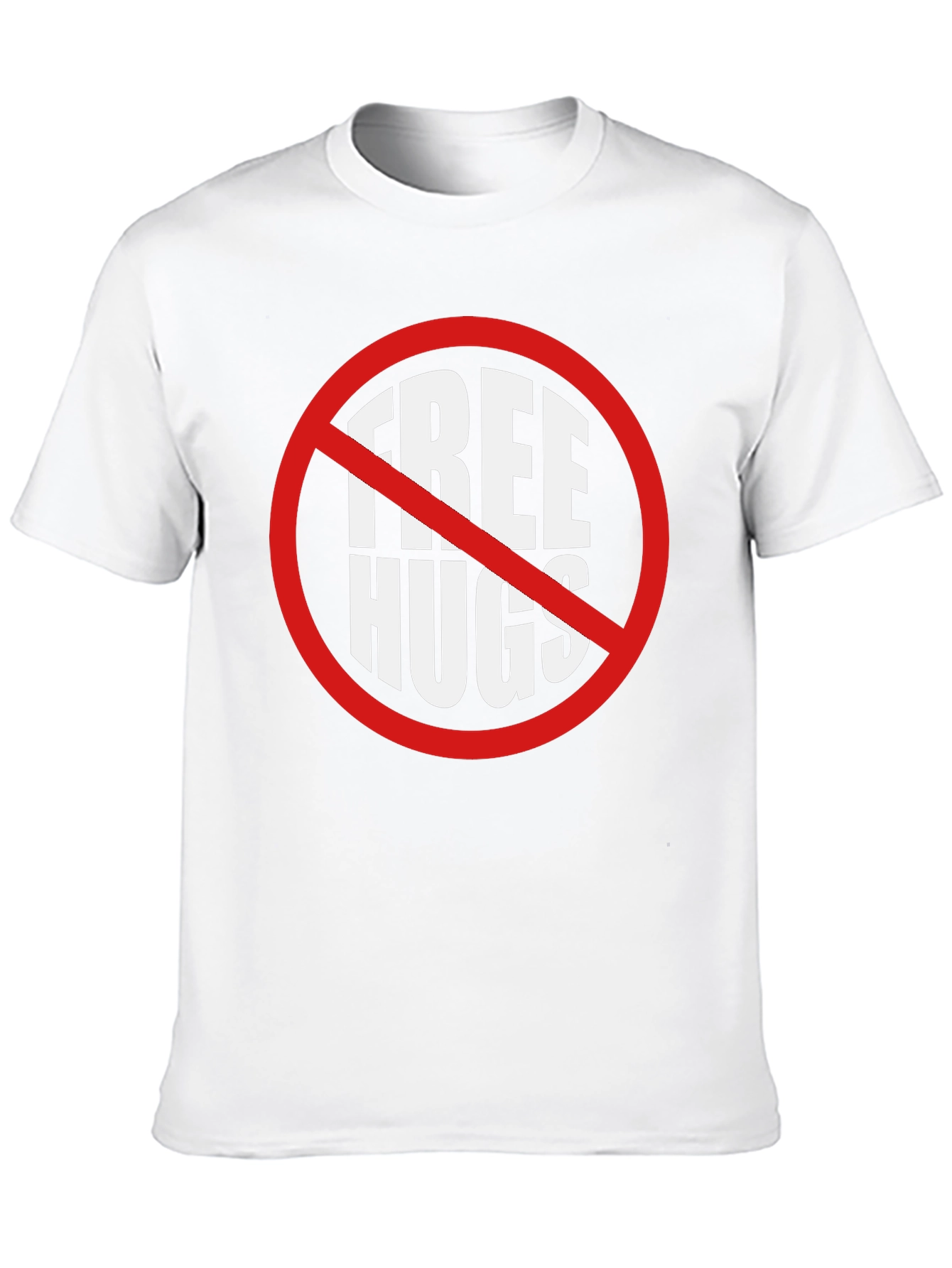 Camiseta Negra No Abrazos Gratis Divertida e Irónica