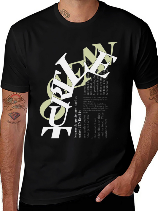 Camiseta Negra con Diseño Ocean Out
