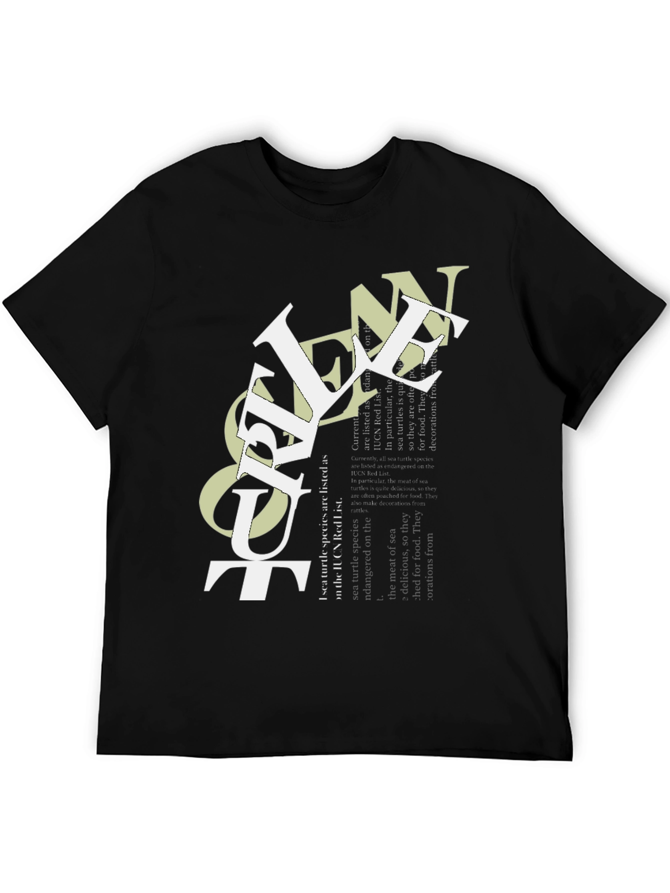 Camiseta Negra con Diseño Ocean Out