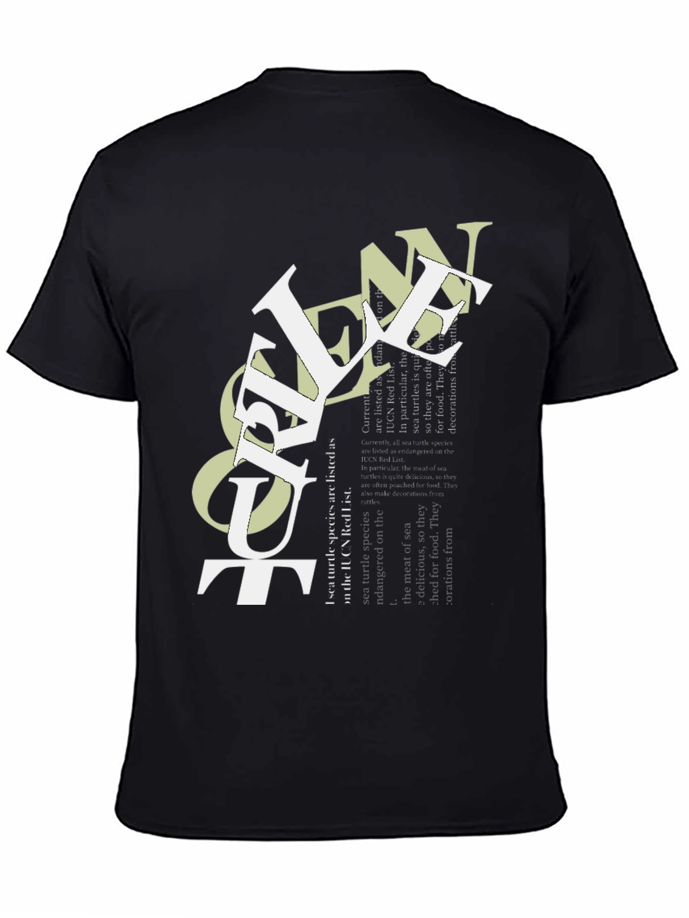 Camiseta Negra con Diseño Ocean Out