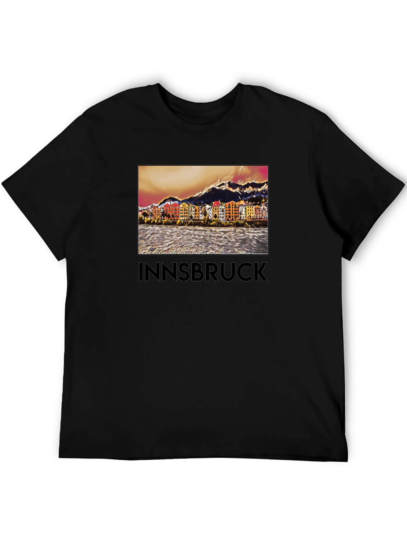 Camiseta Innsbruck Austria Vista Ciudad Diseño Único