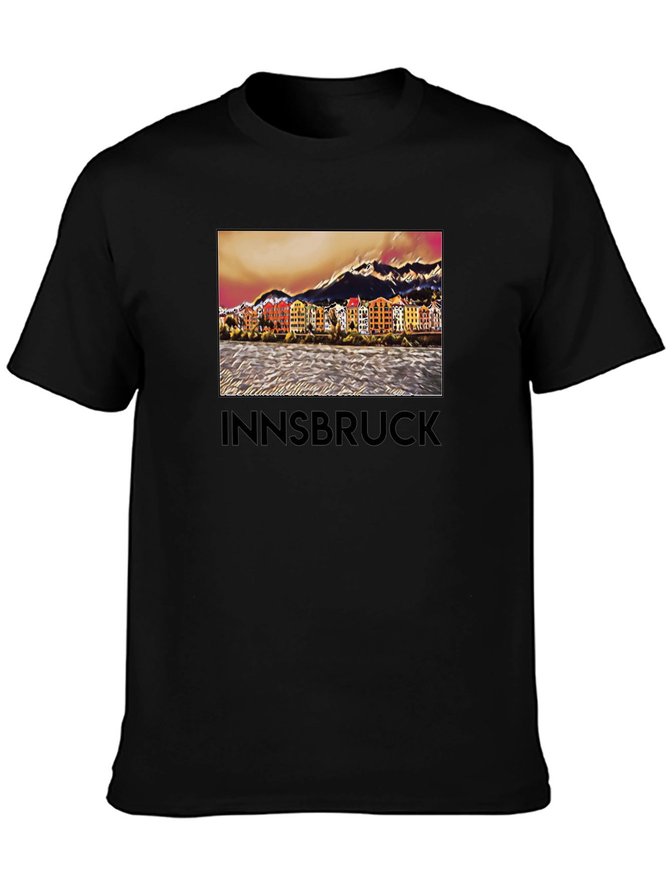 Camiseta Innsbruck Austria Vista Ciudad Diseño Único