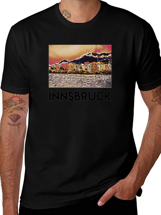 Camiseta Innsbruck Austria Vista Ciudad Diseño Único