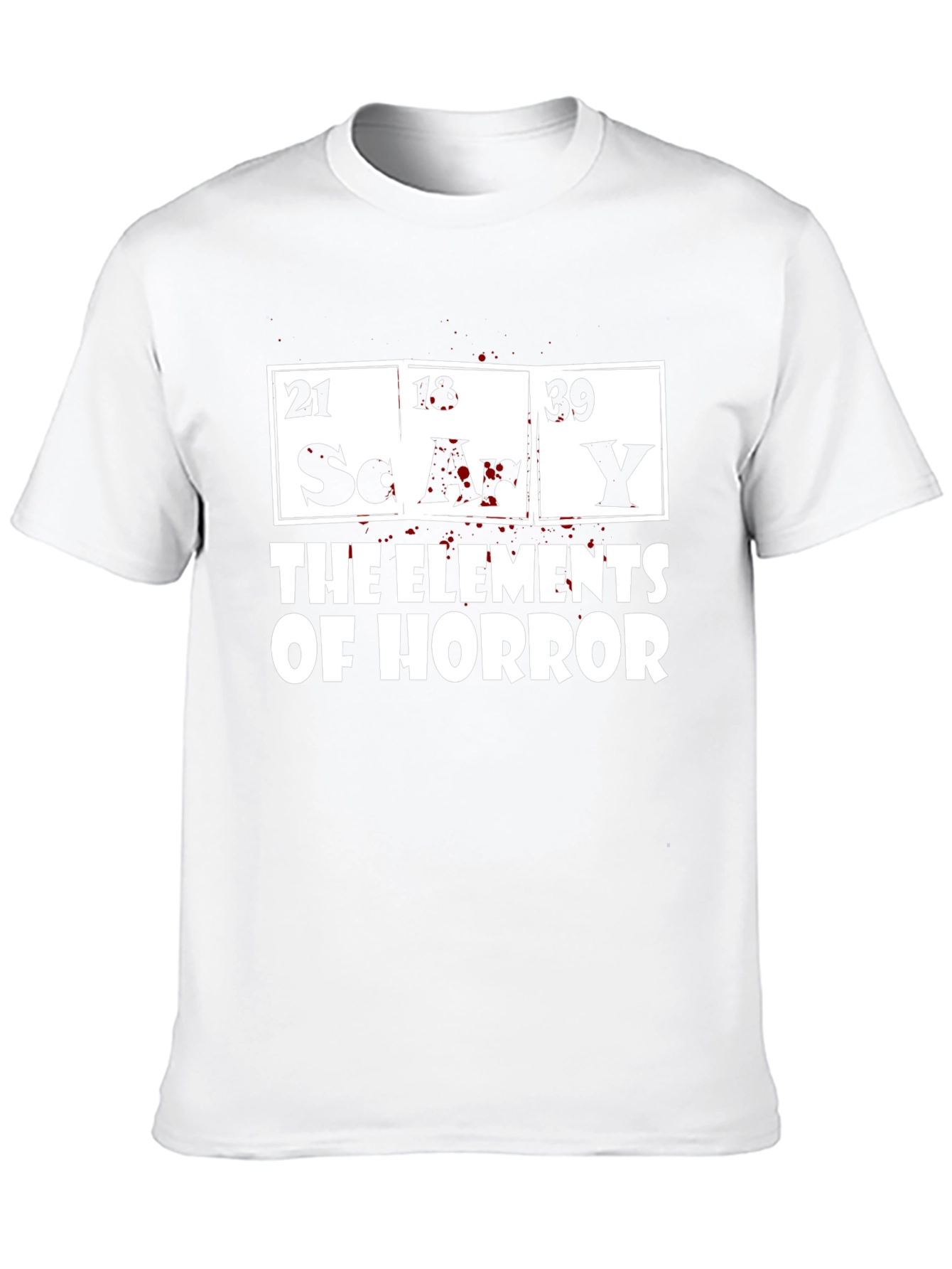 Camiseta Negra Elementos del Horror para Hombre