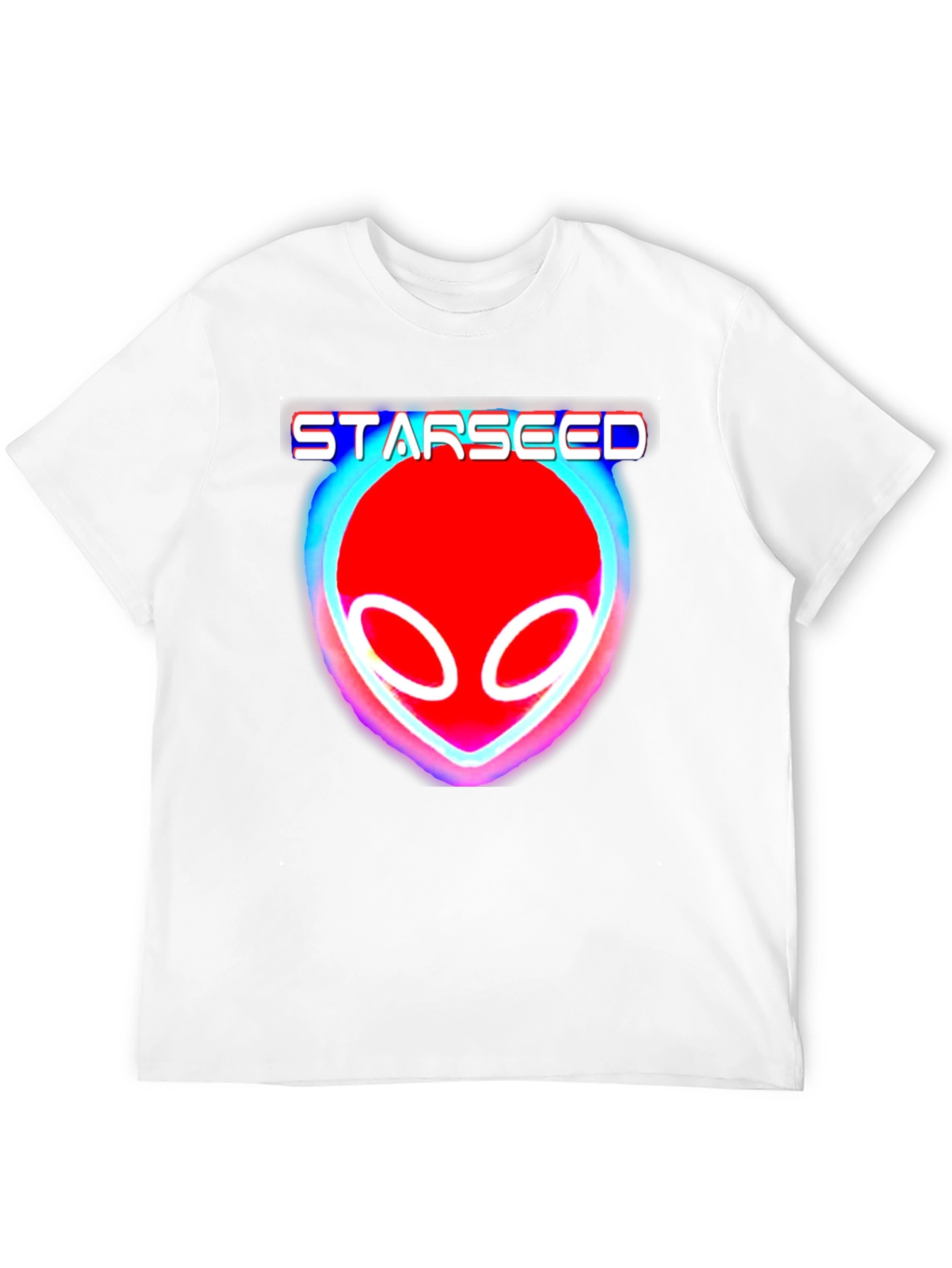 Camiseta Negra Starseed Alienígena Neón Unisex