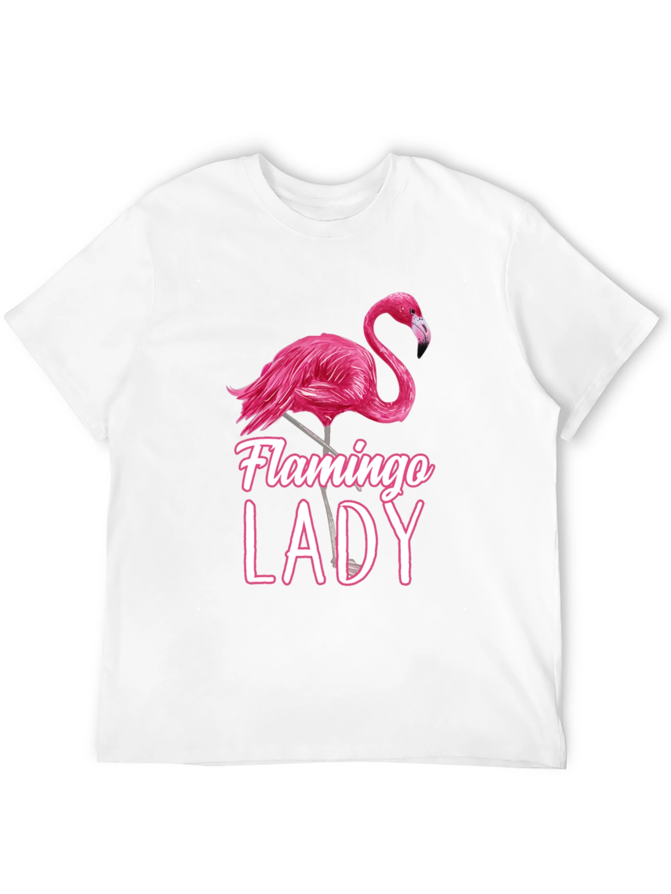 Camiseta Negra Flamingo Lady