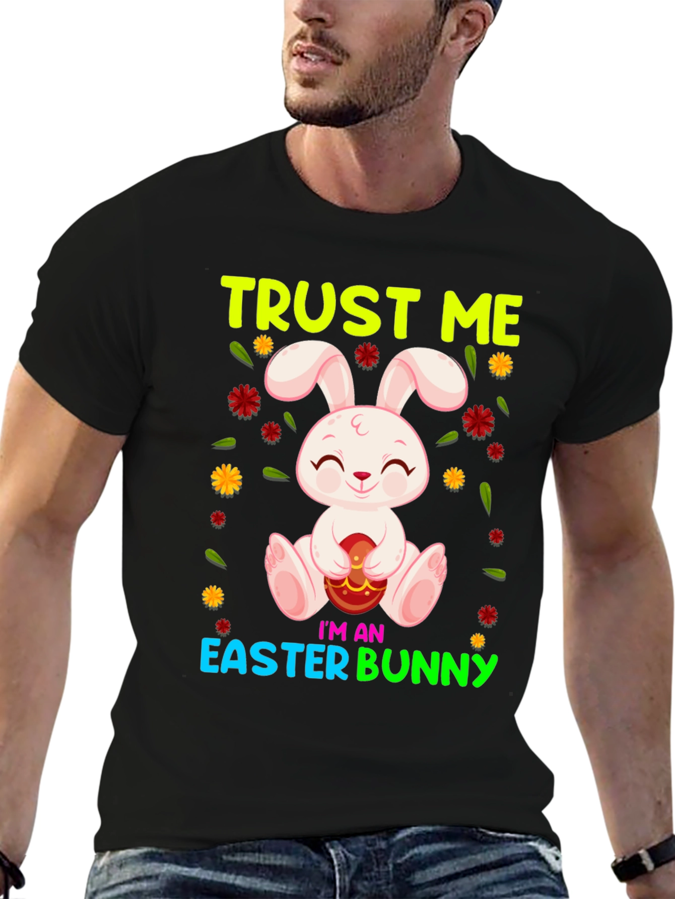Camiseta con Diseño de Conejito de Pascua