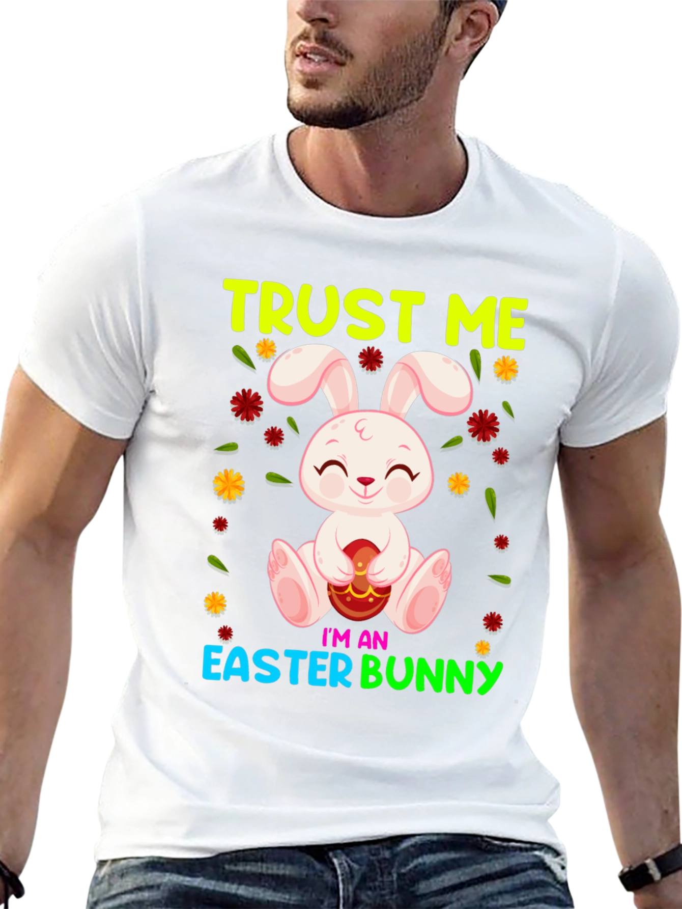 Camiseta con Diseño de Conejito de Pascua