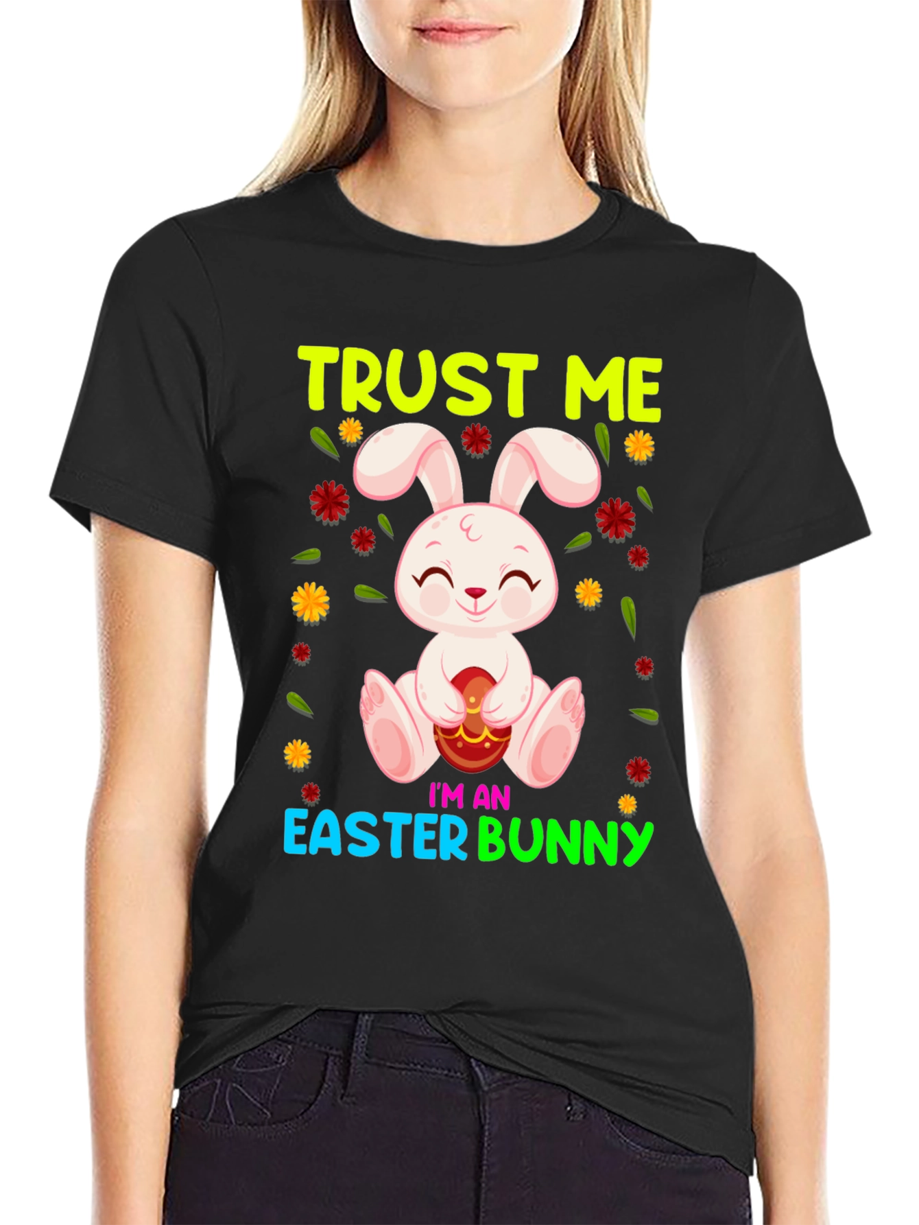 Camiseta con Diseño de Conejito de Pascua