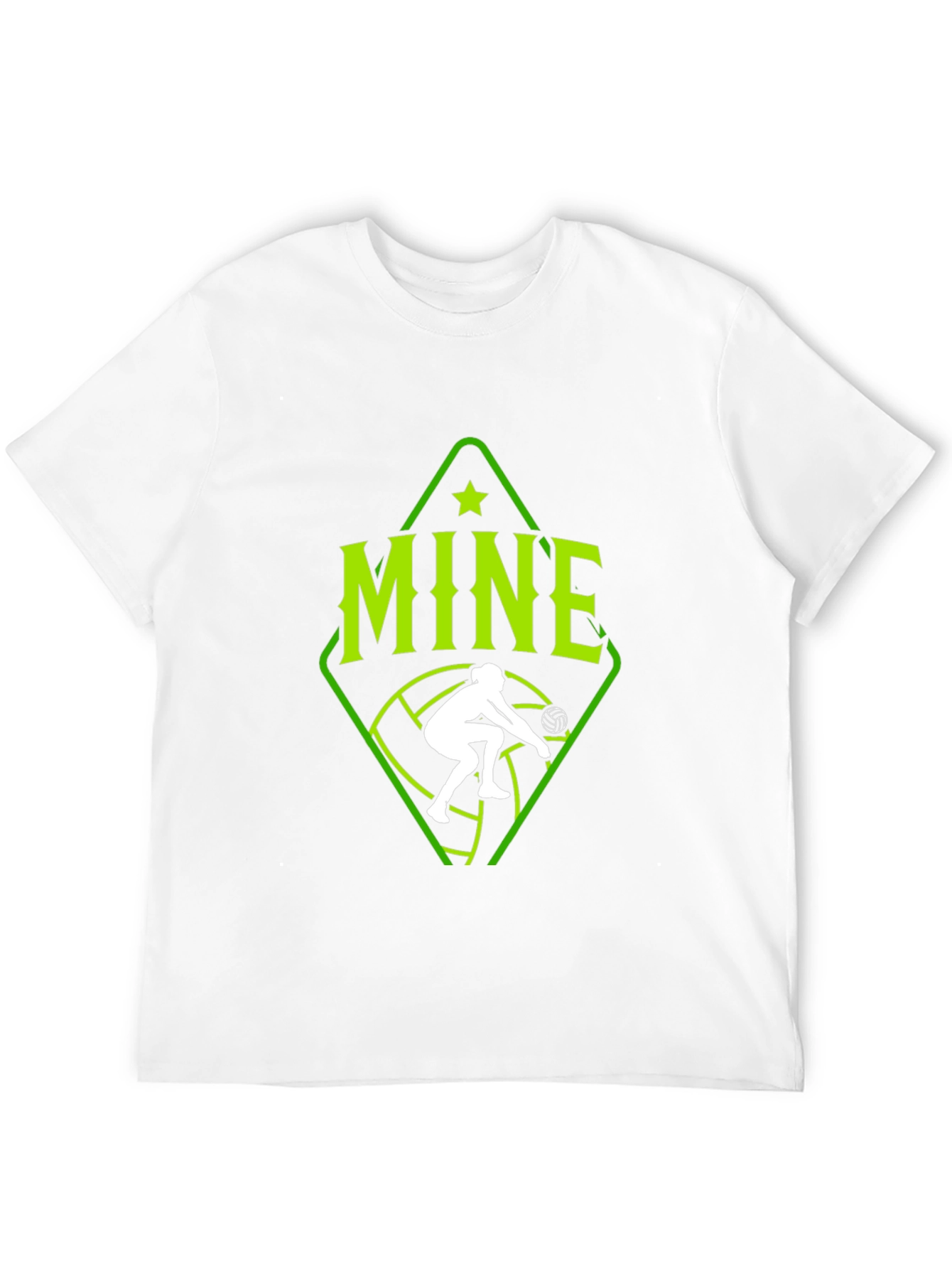 Camiseta Negra de Voleibol - Diseño Mío