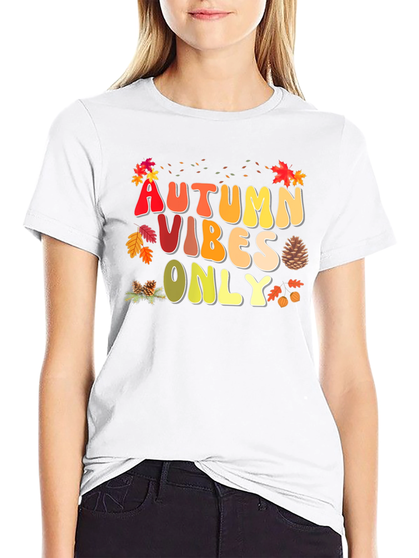Camiseta Autumn Vibes Only - Estilo Otoñal