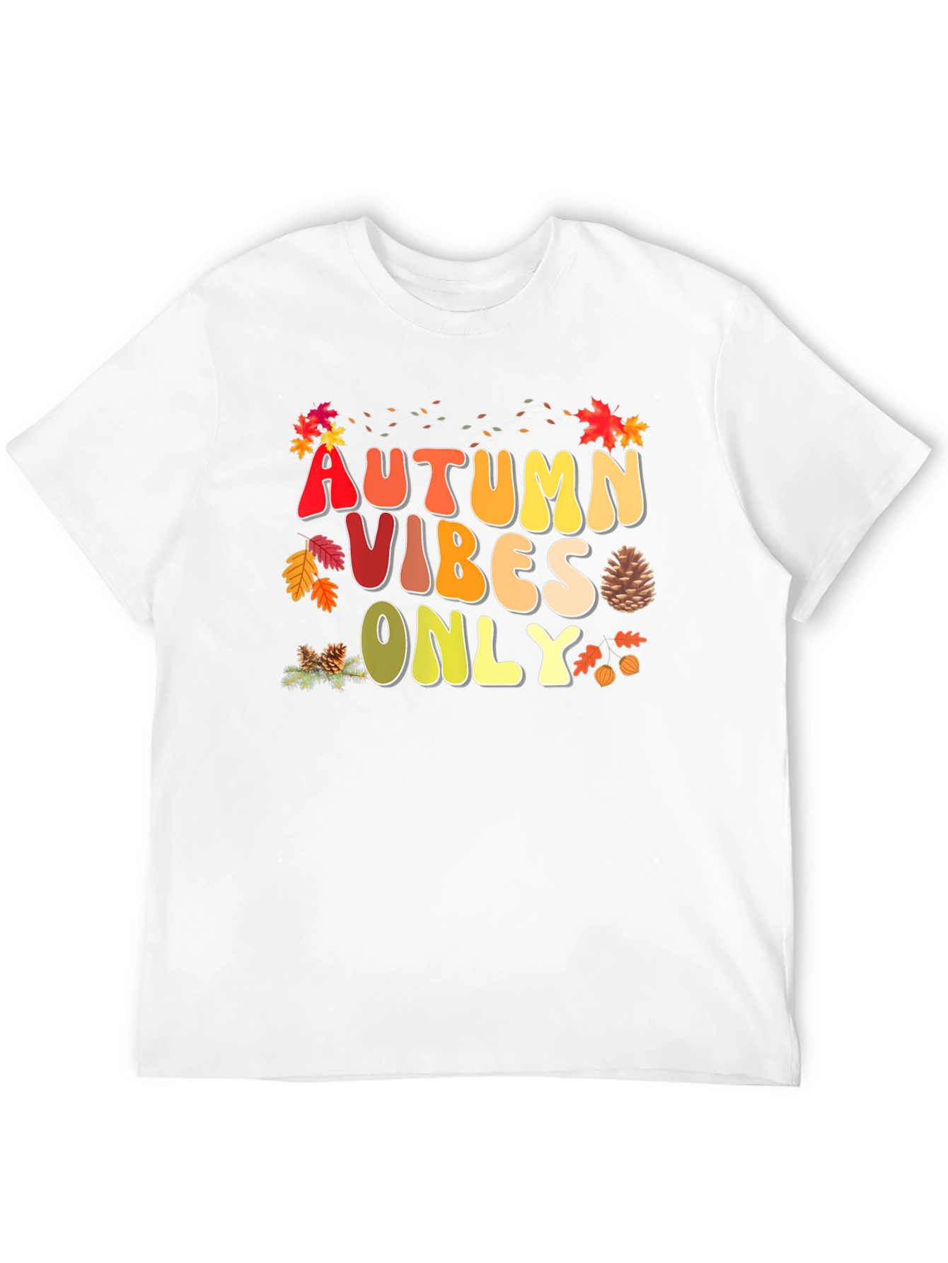 Camiseta Autumn Vibes Only - Estilo Otoñal