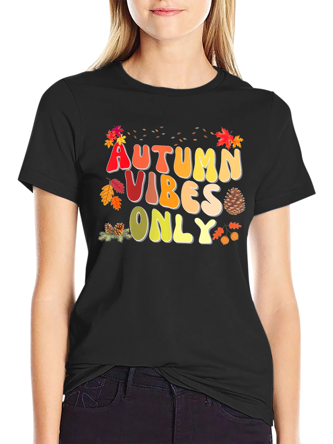 Camiseta Autumn Vibes Only - Estilo Otoñal