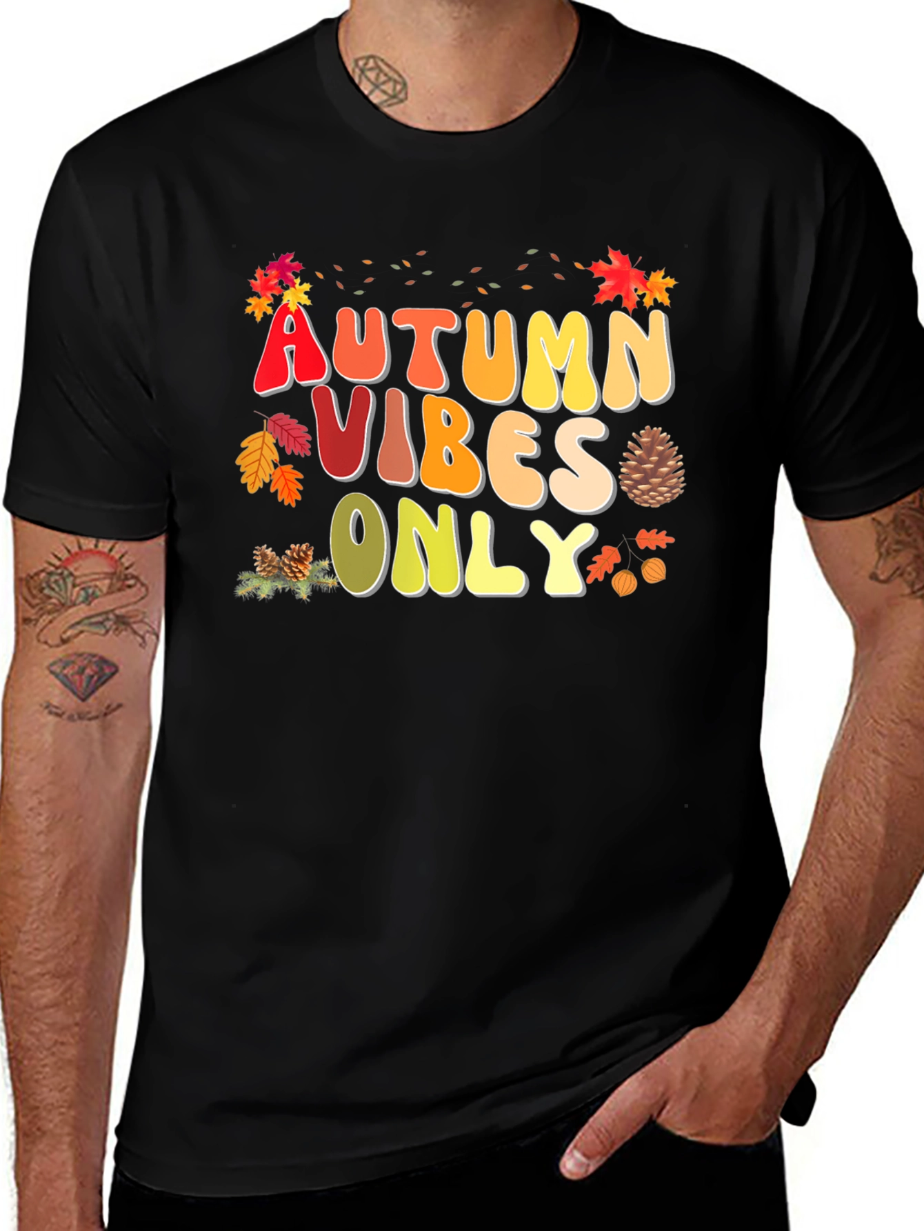 Camiseta Autumn Vibes Only - Estilo Otoñal