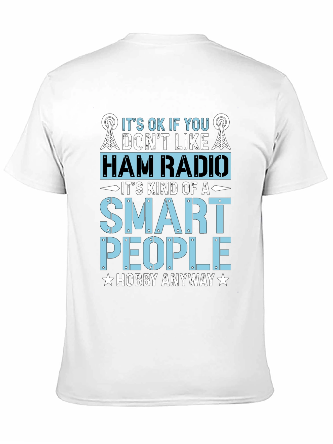 Camiseta Negra Radioaficionado - Hobby Inteligente