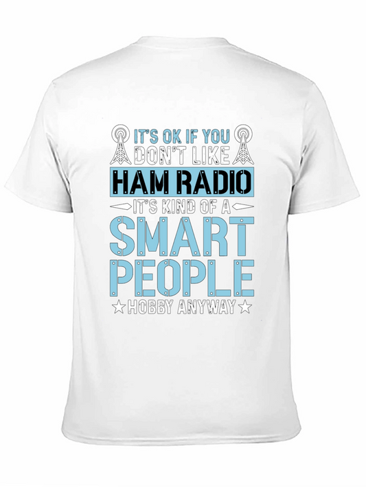Camiseta Negra Radioaficionado - Hobby Inteligente