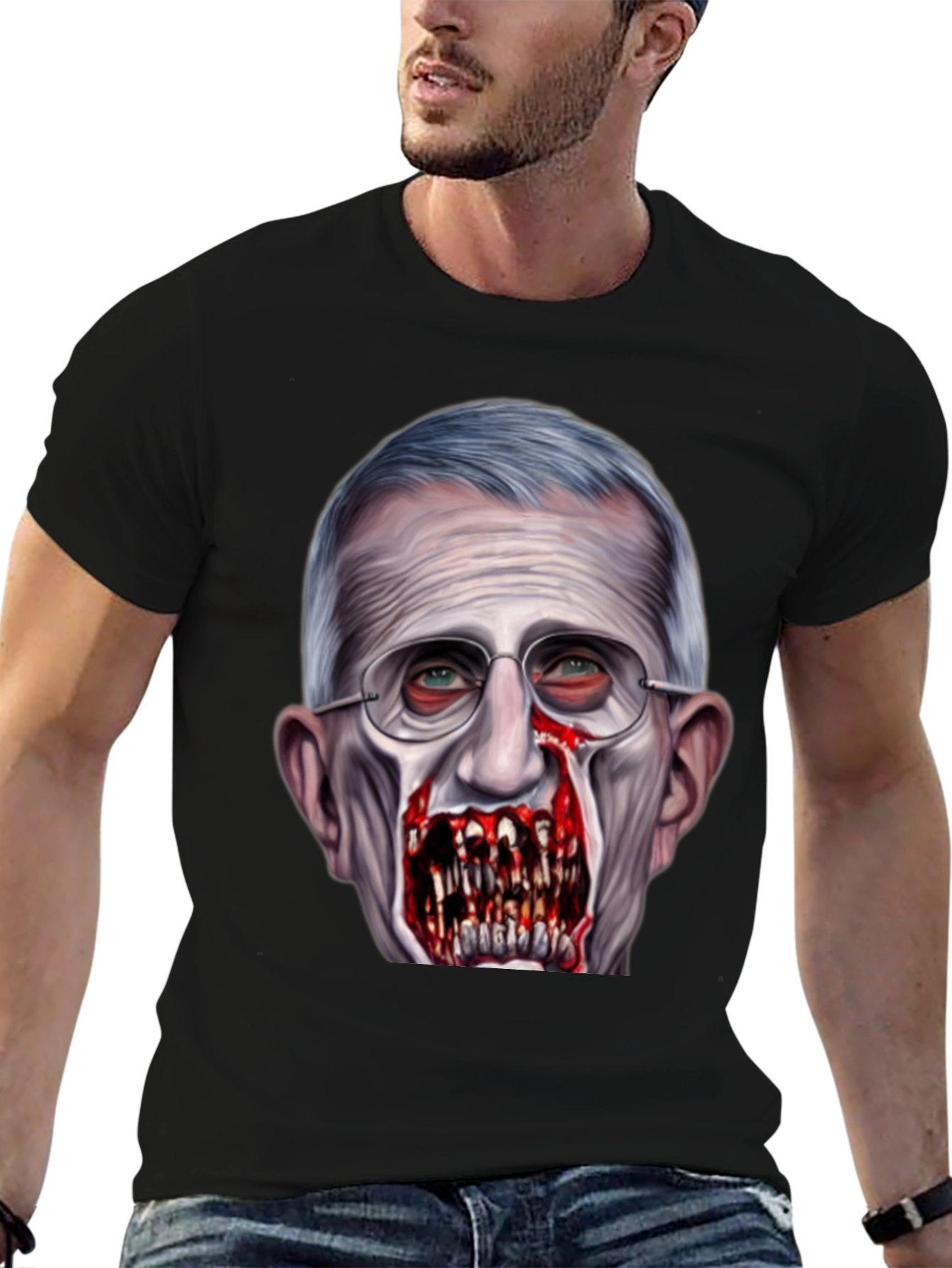 Camiseta Estampada Fauci Zombi