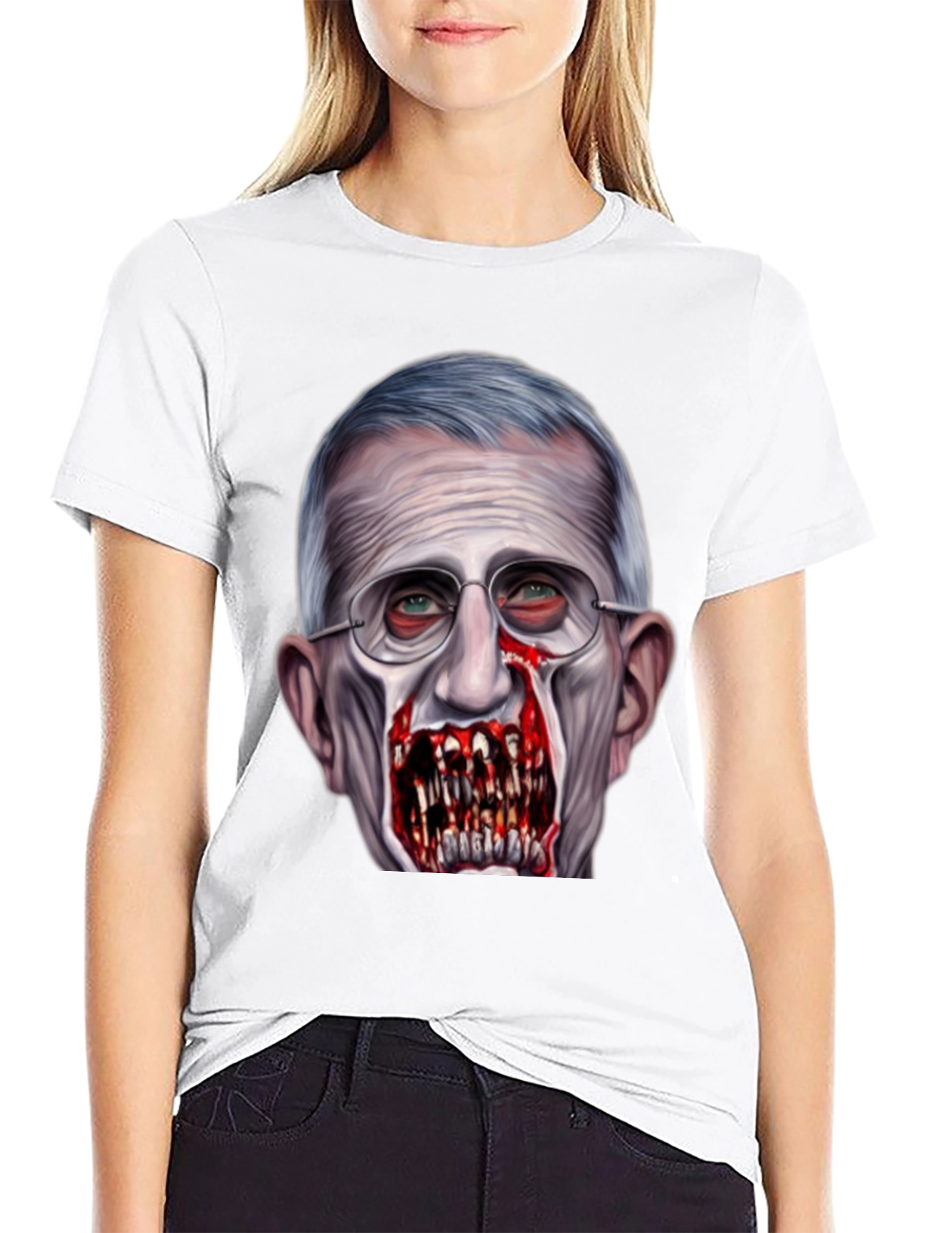 Camiseta Estampada Fauci Zombi