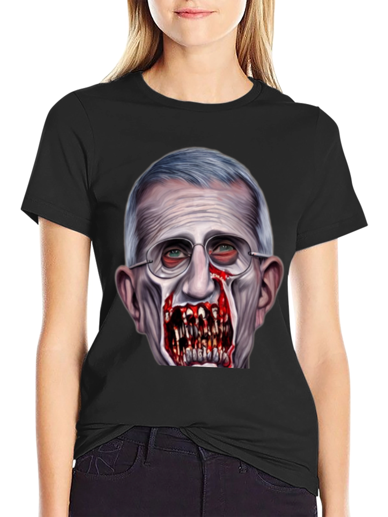 Camiseta Estampada Fauci Zombi