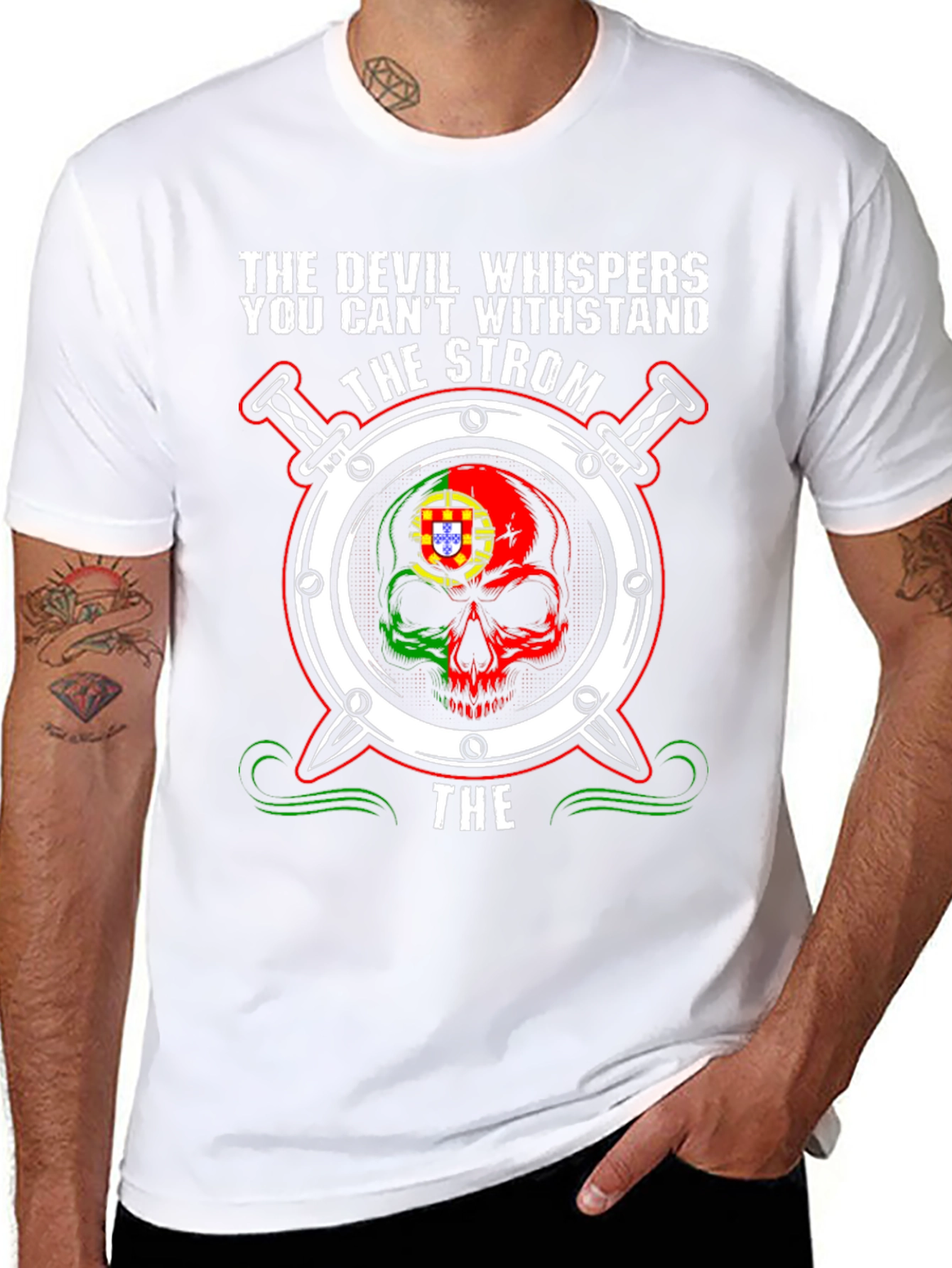 Camiseta Calavera The Devil Whispers - Diseño Único