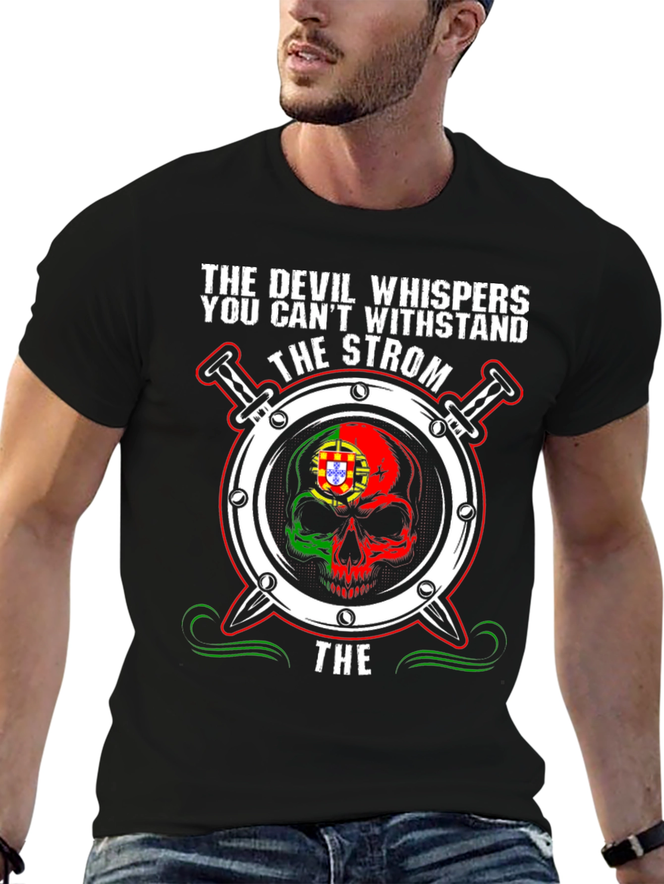 Camiseta Calavera The Devil Whispers - Diseño Único