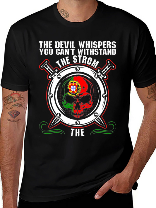 Camiseta Calavera The Devil Whispers - Diseño Único