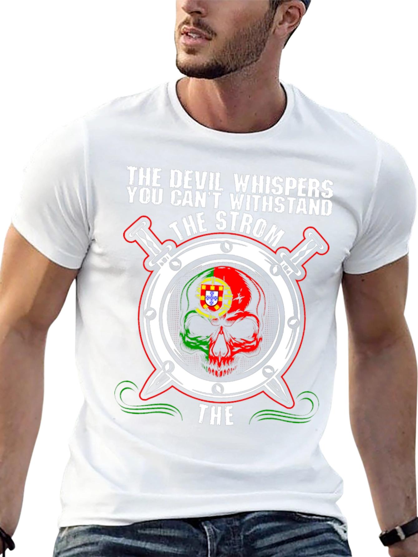 Camiseta Calavera The Devil Whispers - Diseño Único