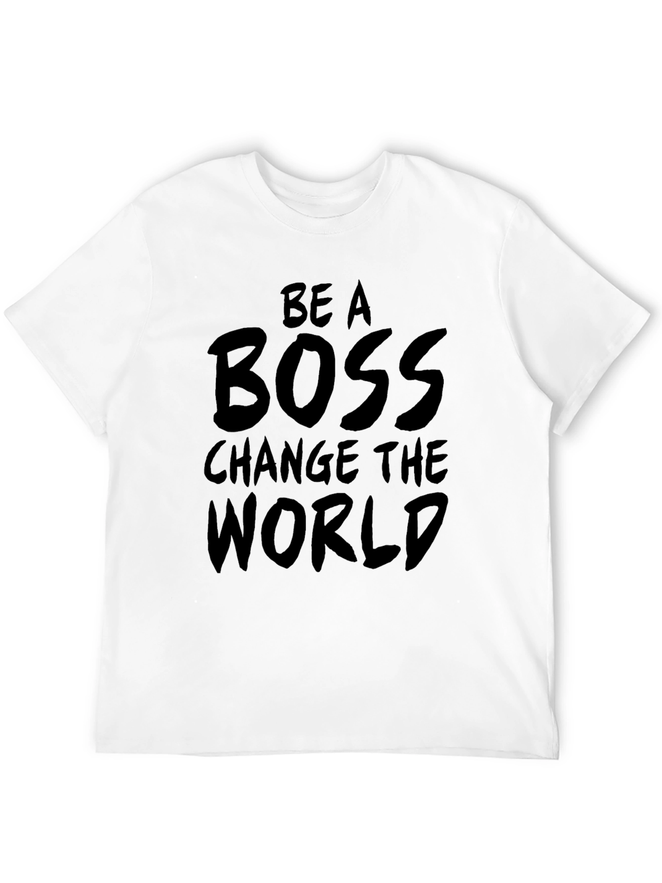 Camiseta Negra Be A Boss Change The World