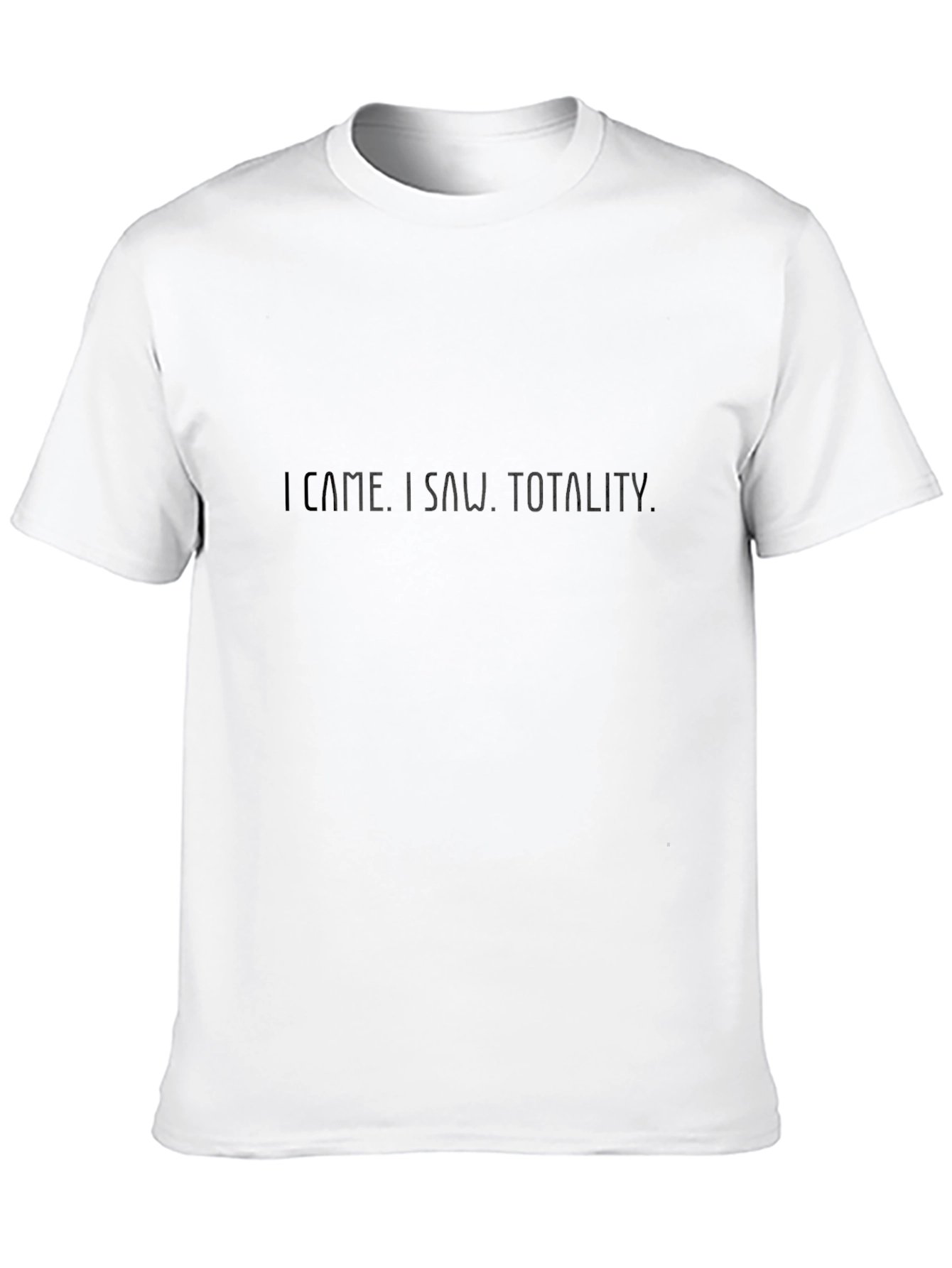 Camiseta Negra I Came. I Saw. Totality.