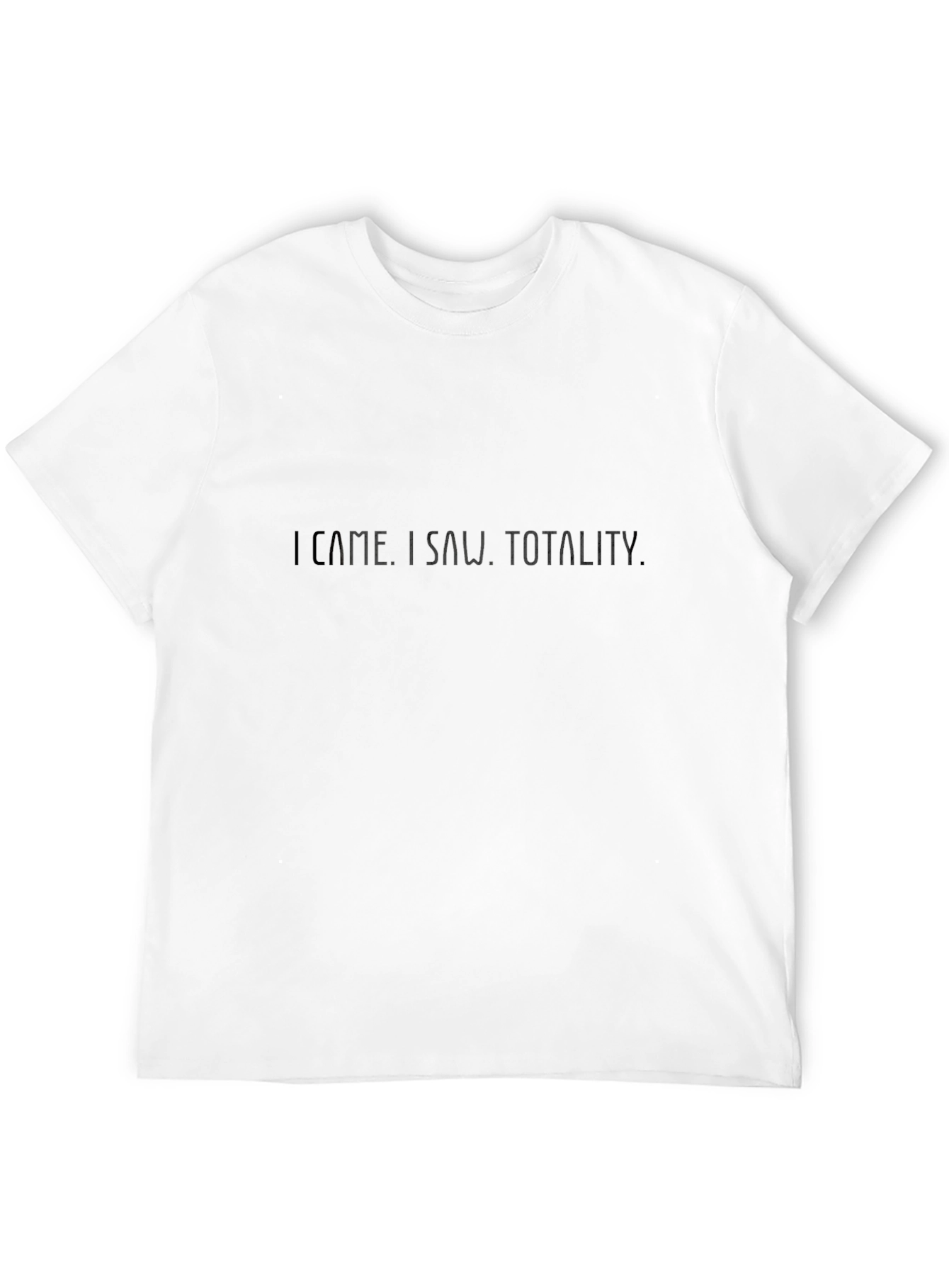 Camiseta Negra I Came. I Saw. Totality.