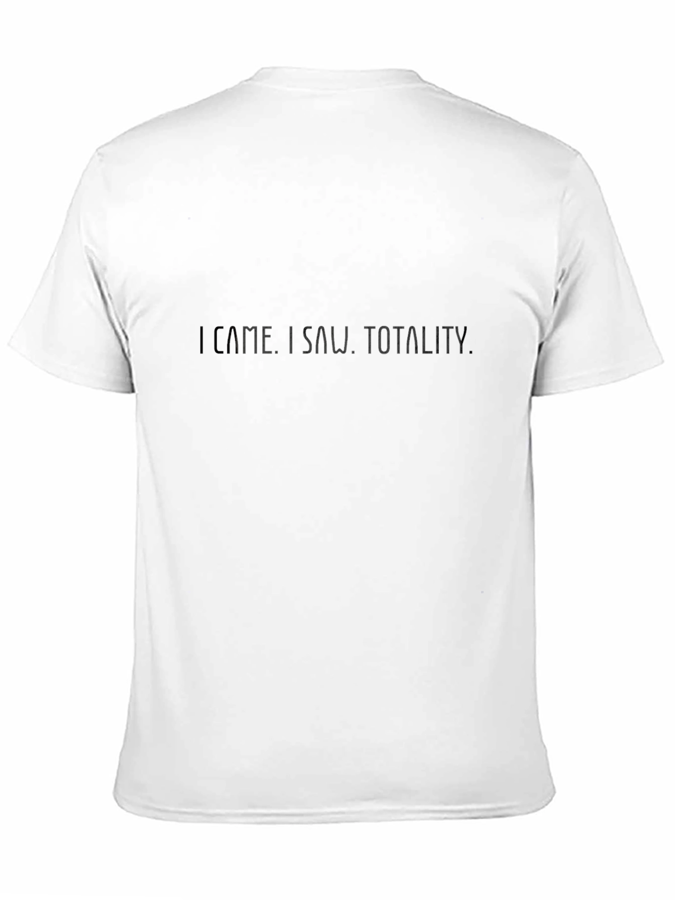 Camiseta Negra I Came. I Saw. Totality.