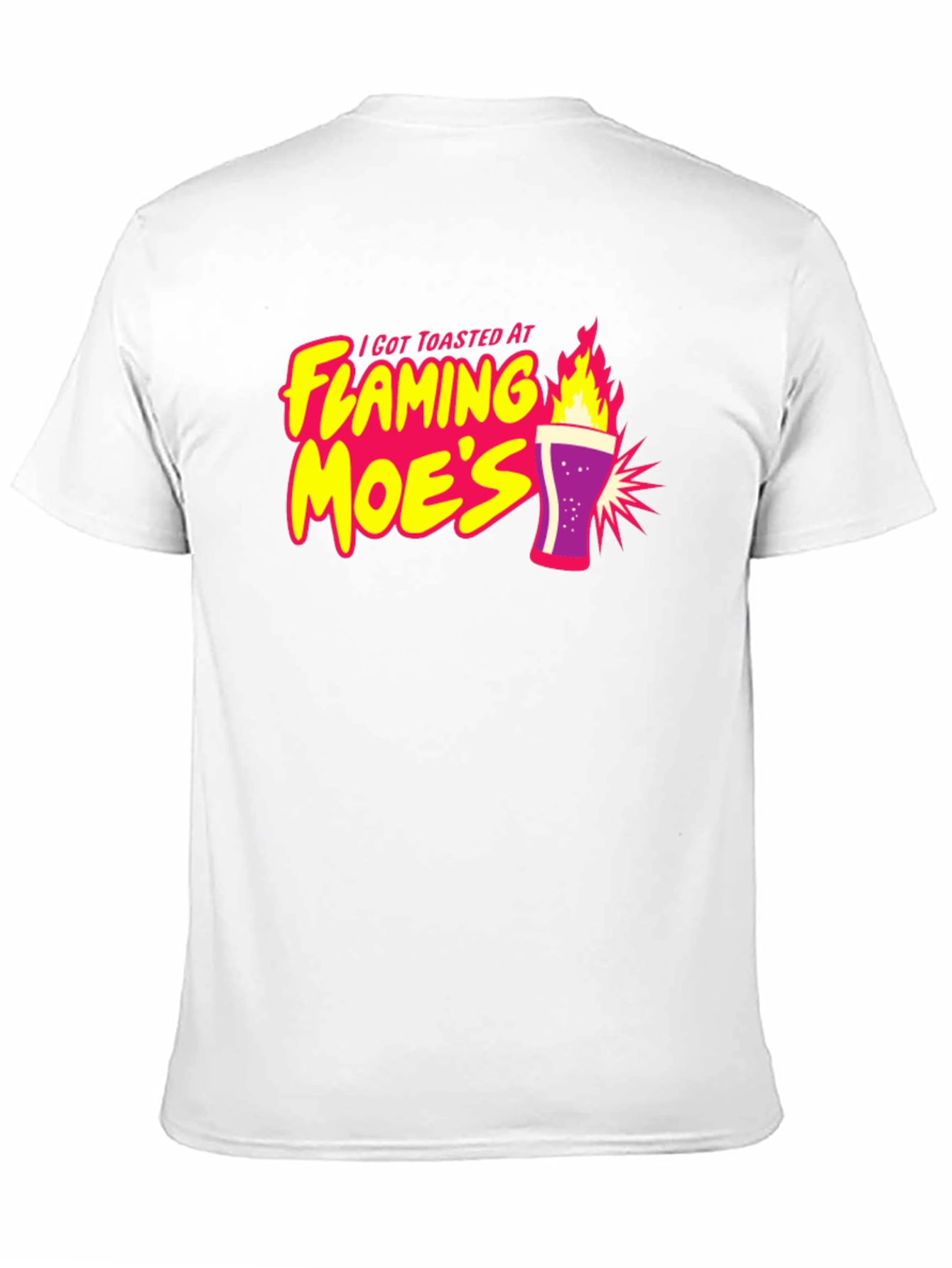 Camiseta Negra con Diseño Flaming Moes