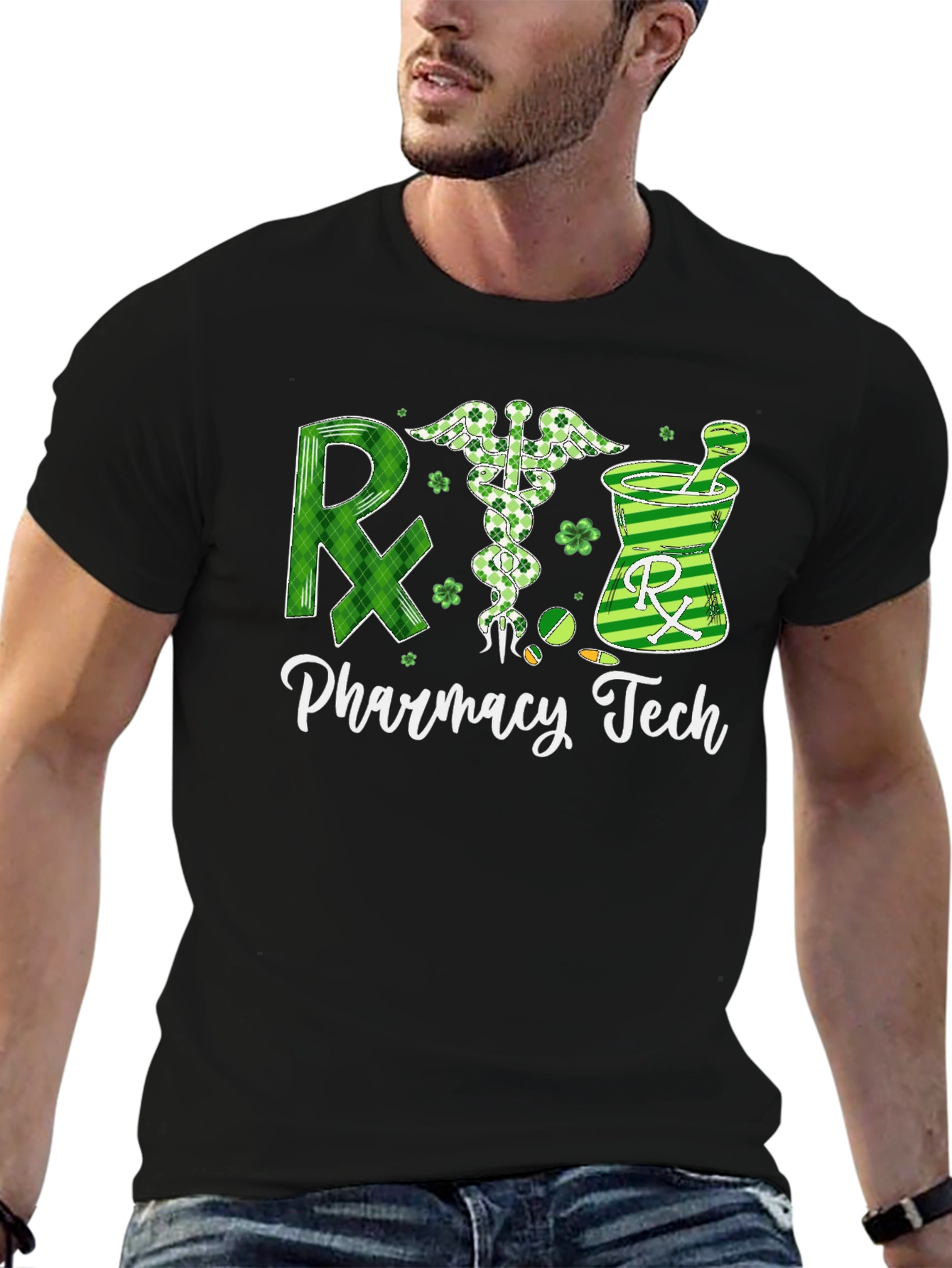 Camiseta Técnica de Farmacia Diseño Trébol