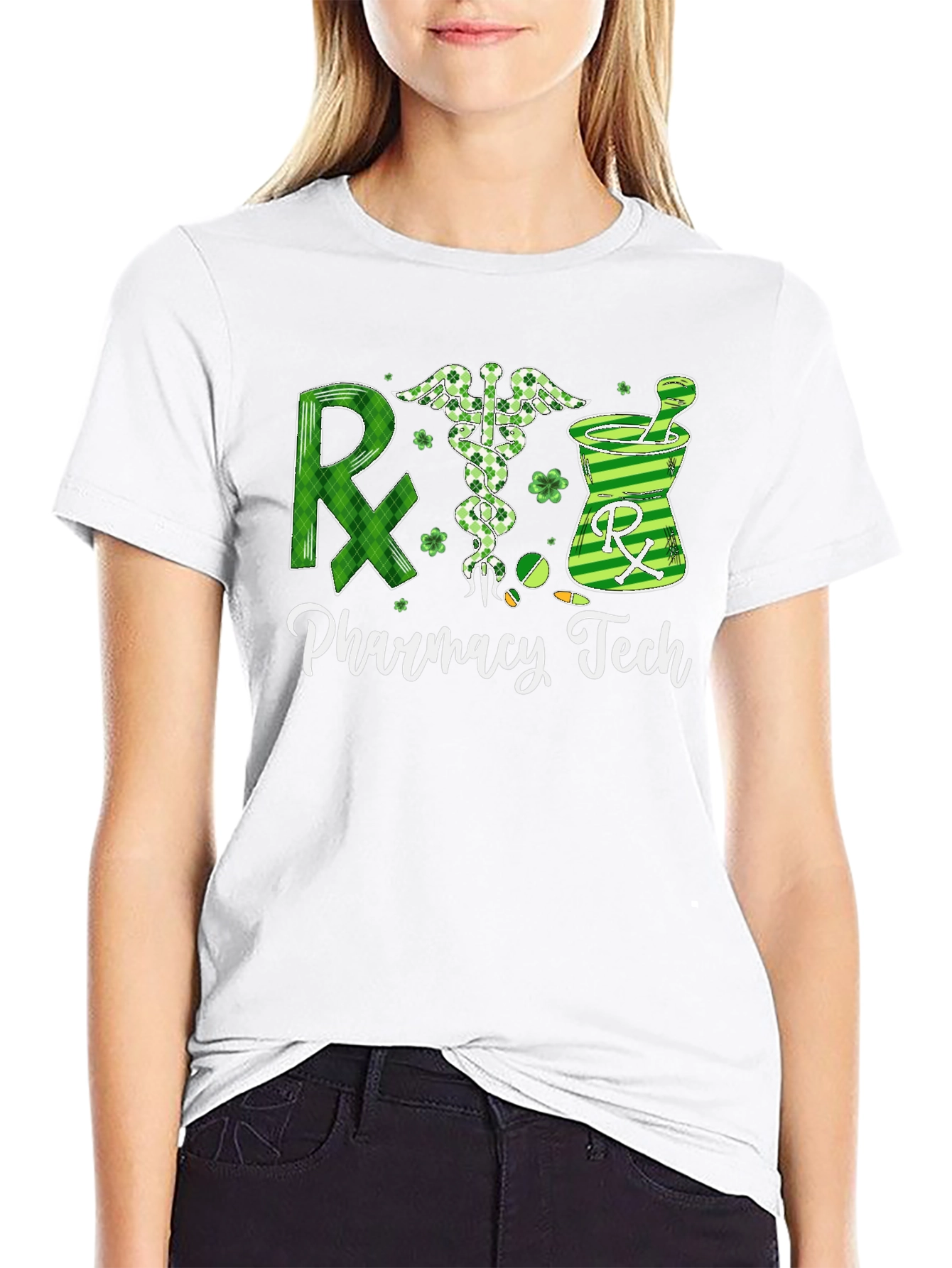 Camiseta Técnica de Farmacia Diseño Trébol