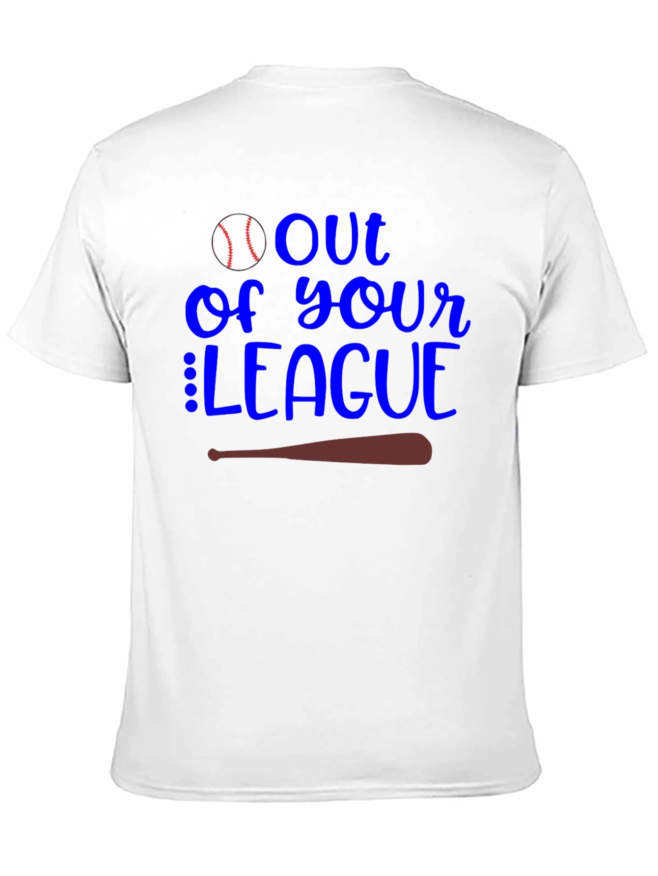 Camiseta Negra Fuera de tu Liga Béisbol