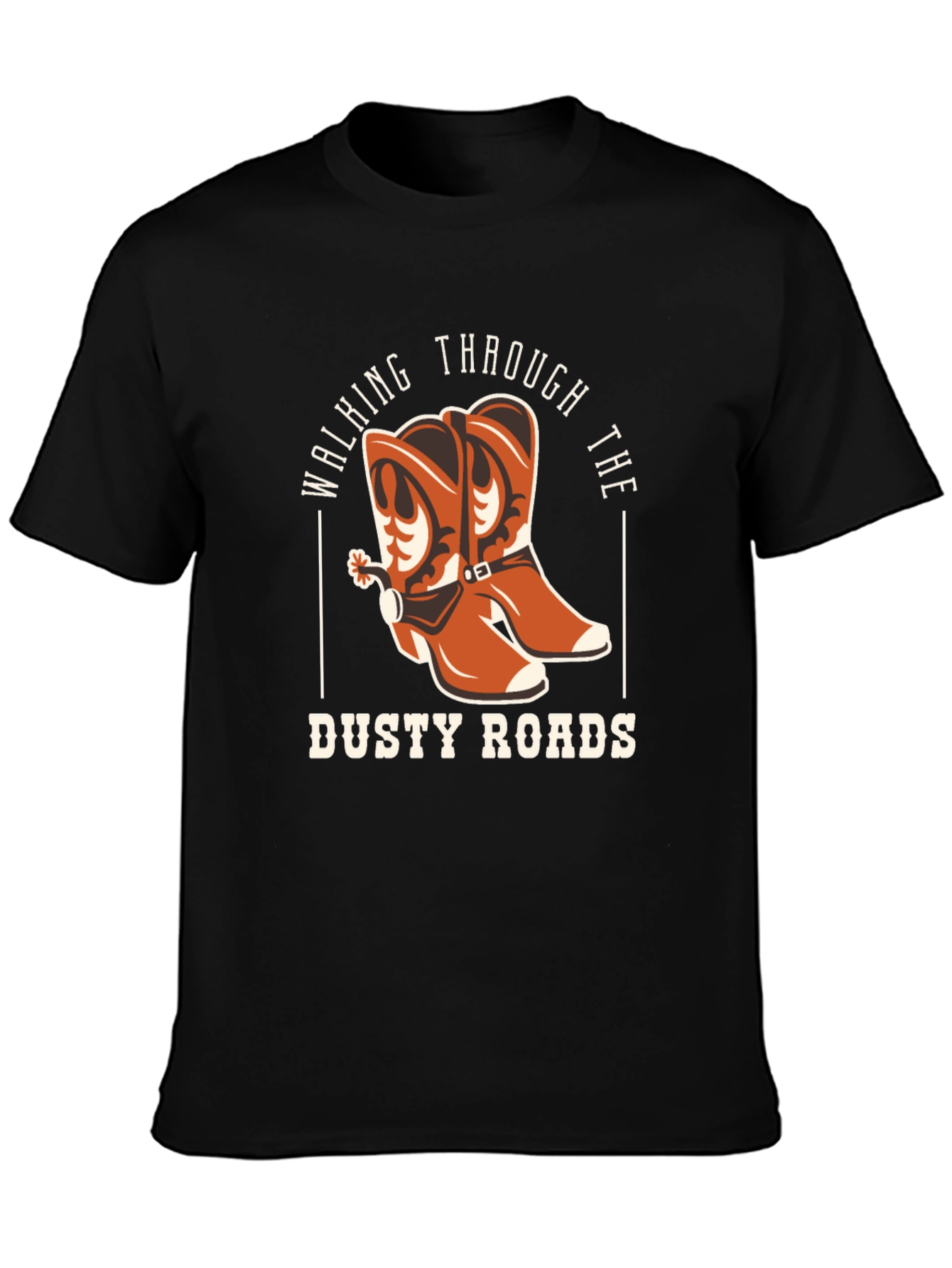 Camiseta Negra Dusty Roads