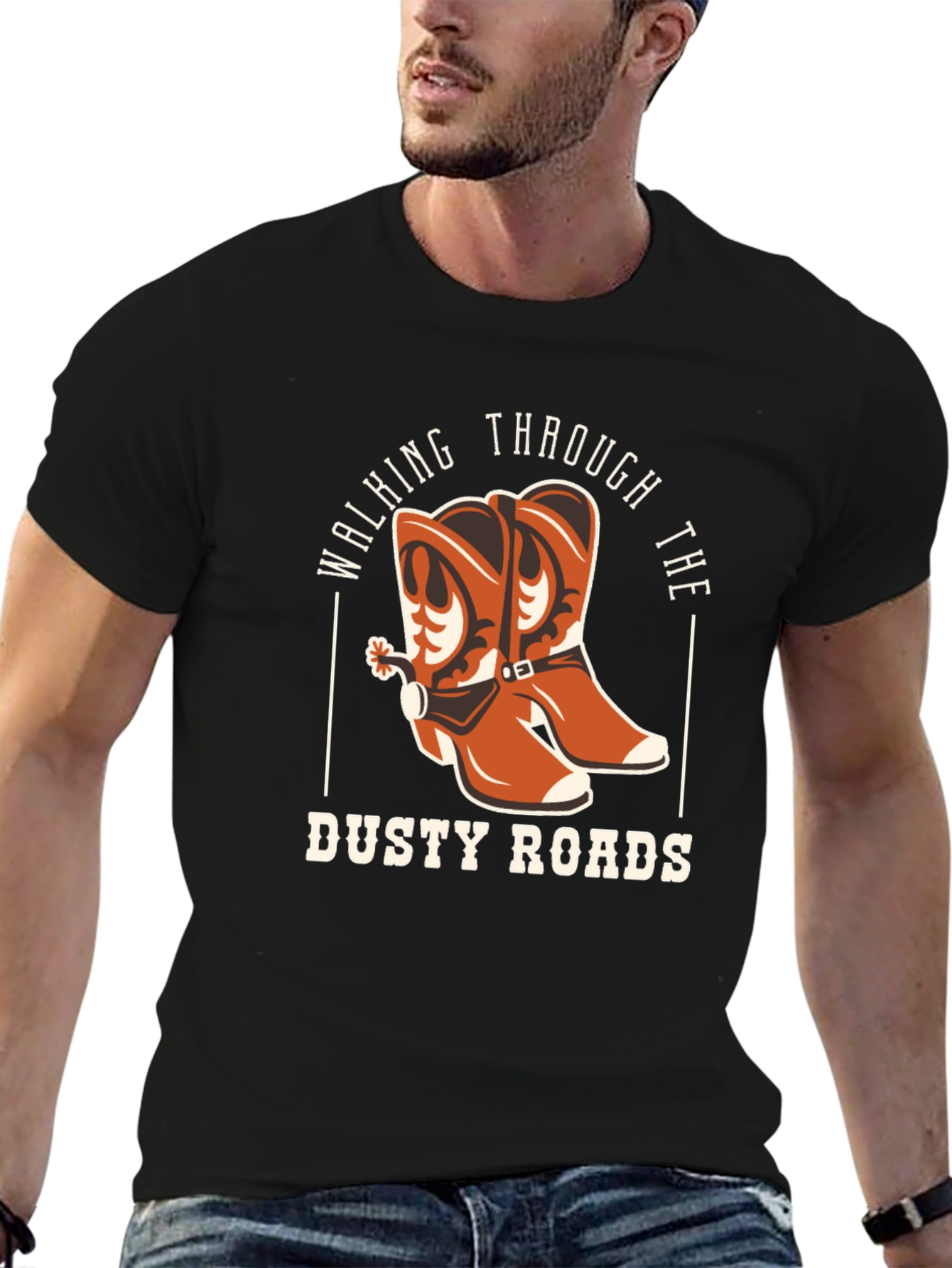 Camiseta Negra Dusty Roads
