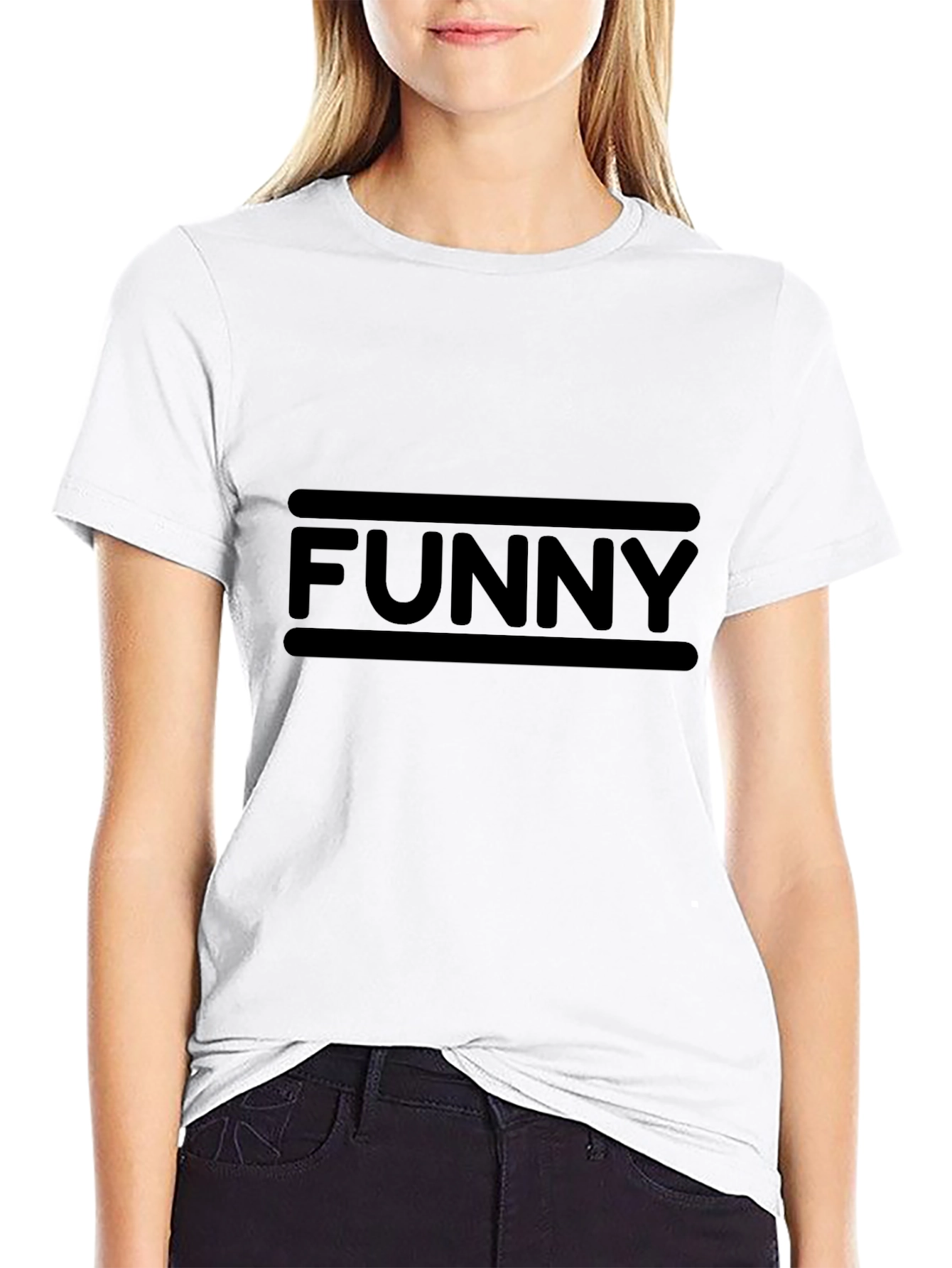 Camiseta Negra Funny Casual Hombre