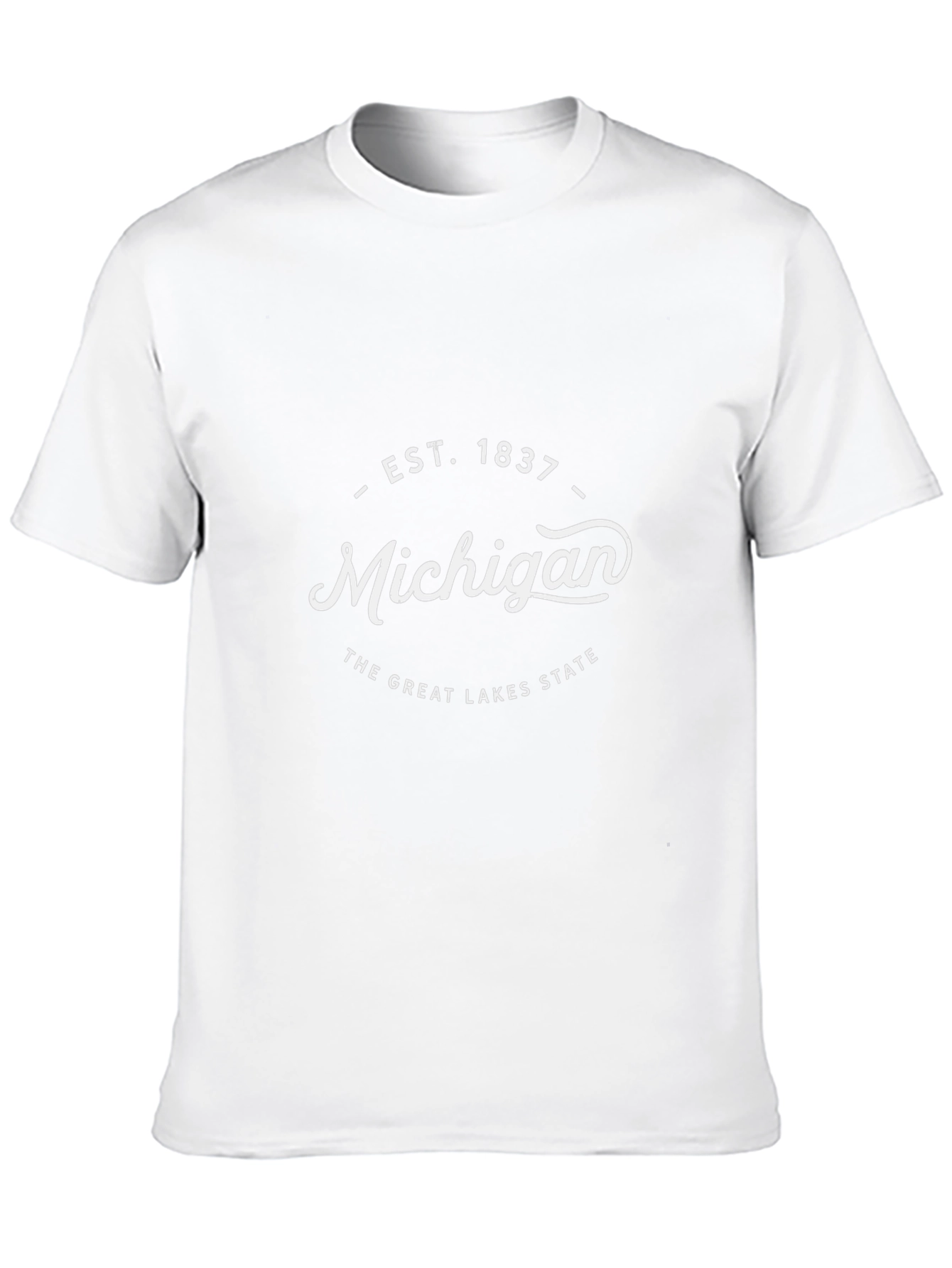Camiseta Negra Michigan - Estado de los Grandes Lagos