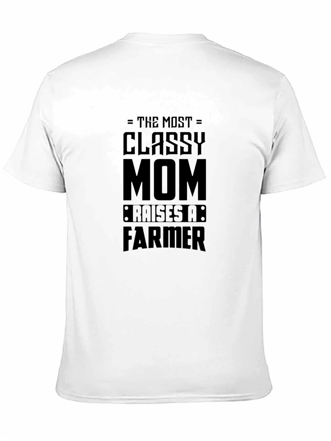 Camiseta Negra Classy Mom Raises a Farmer