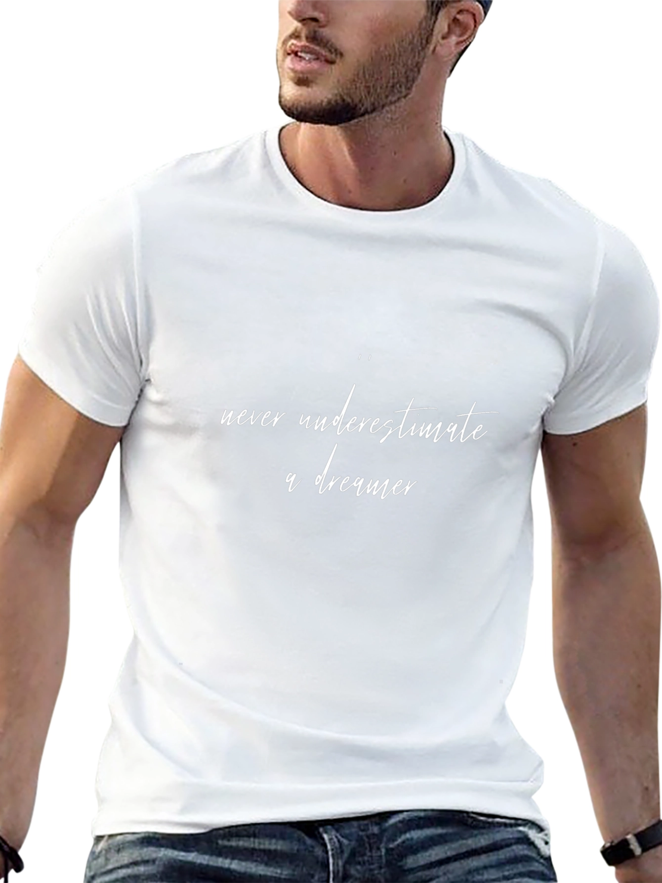 Camiseta Negra: Nunca Subestimes a un Soñador