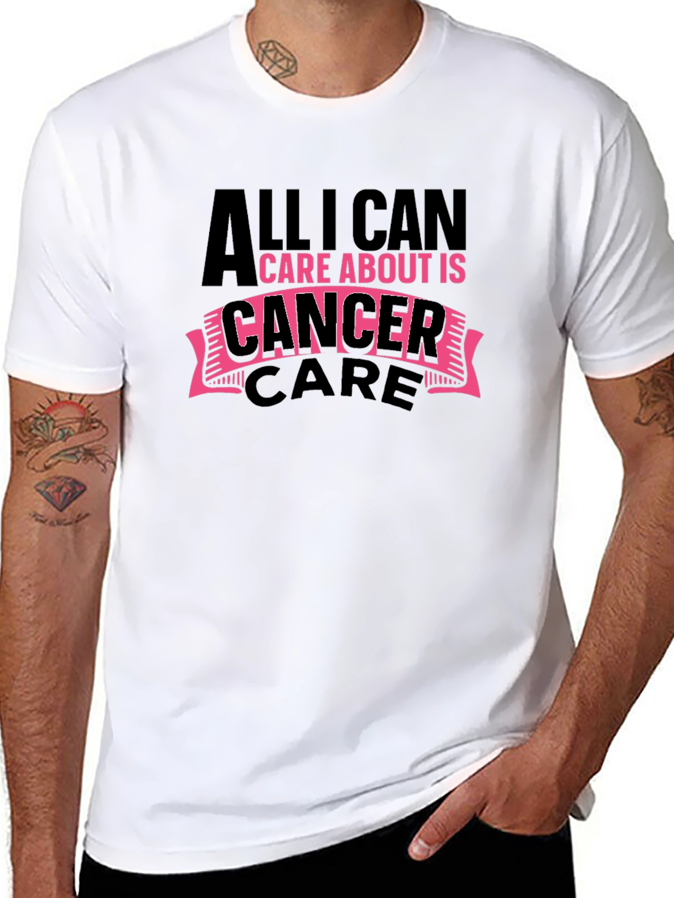 Camiseta Negra Apoyo Cáncer