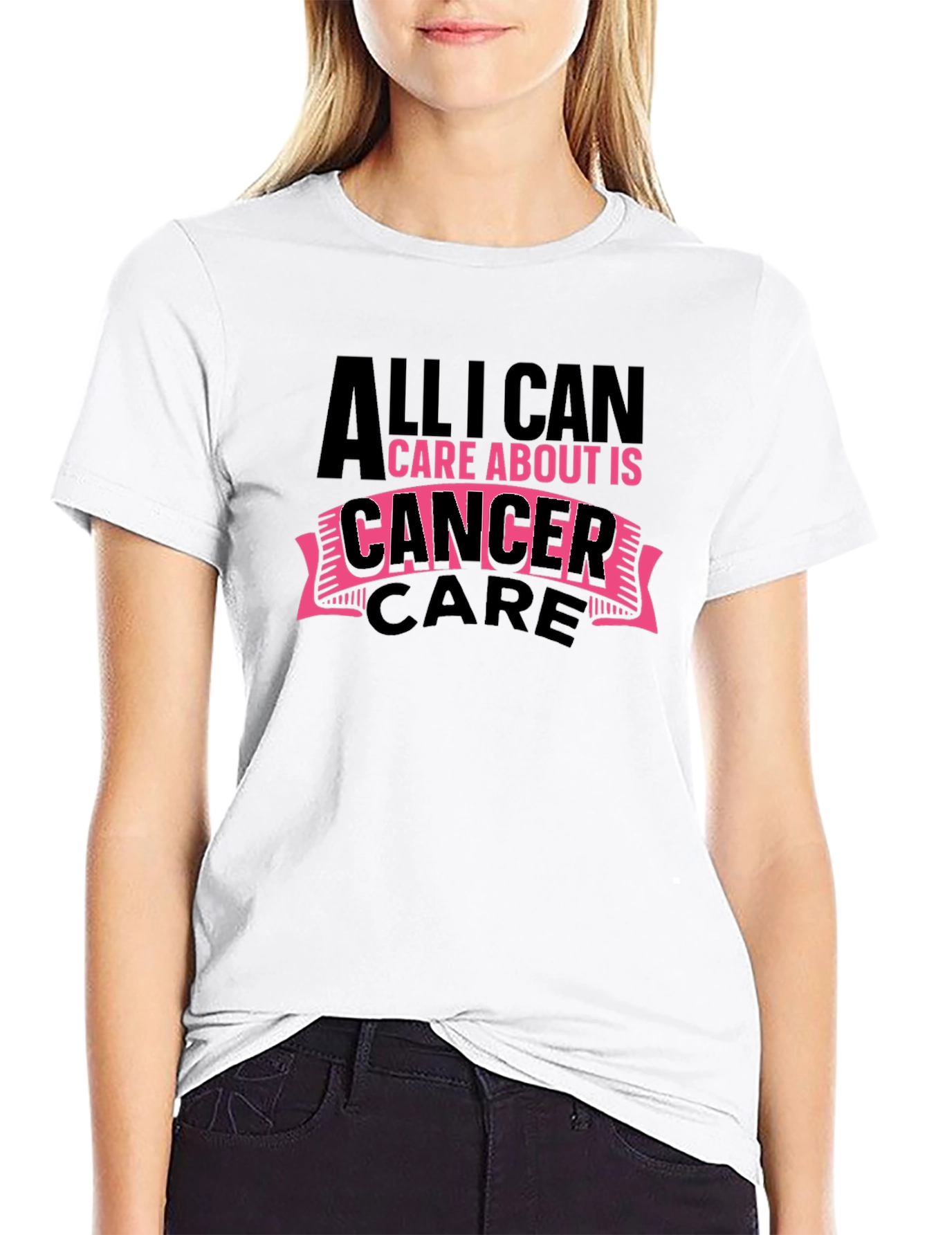 Camiseta Negra Apoyo Cáncer