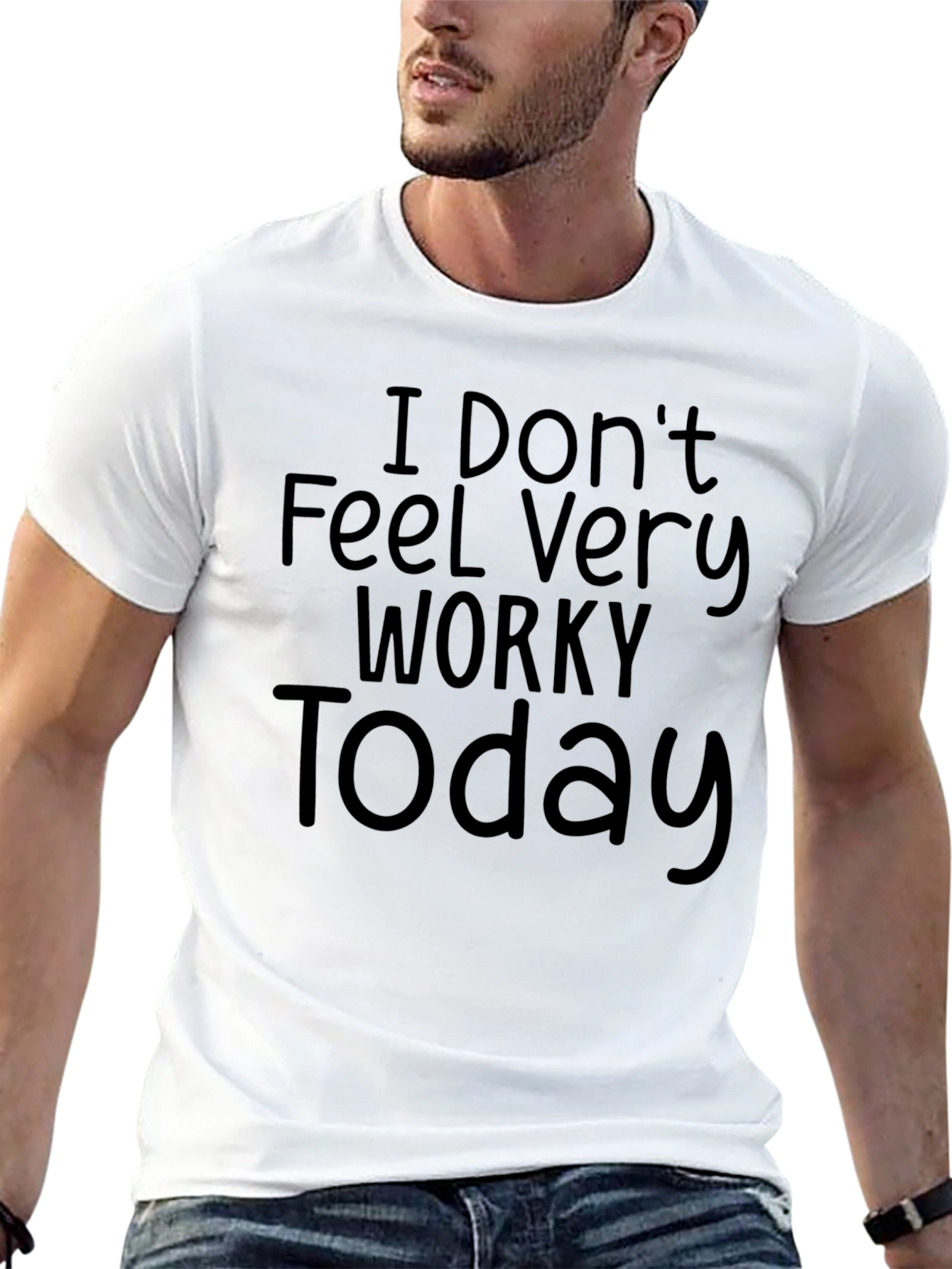 Camiseta Negra: No me siento muy trabajador hoy