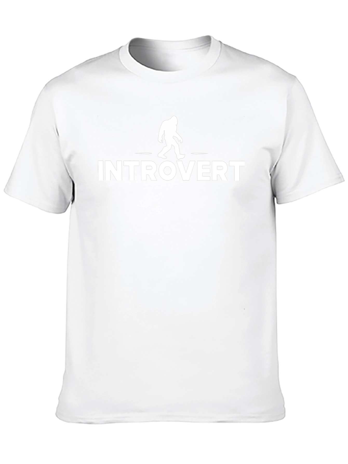 Camiseta Negra Introvertido Diseño Divertido